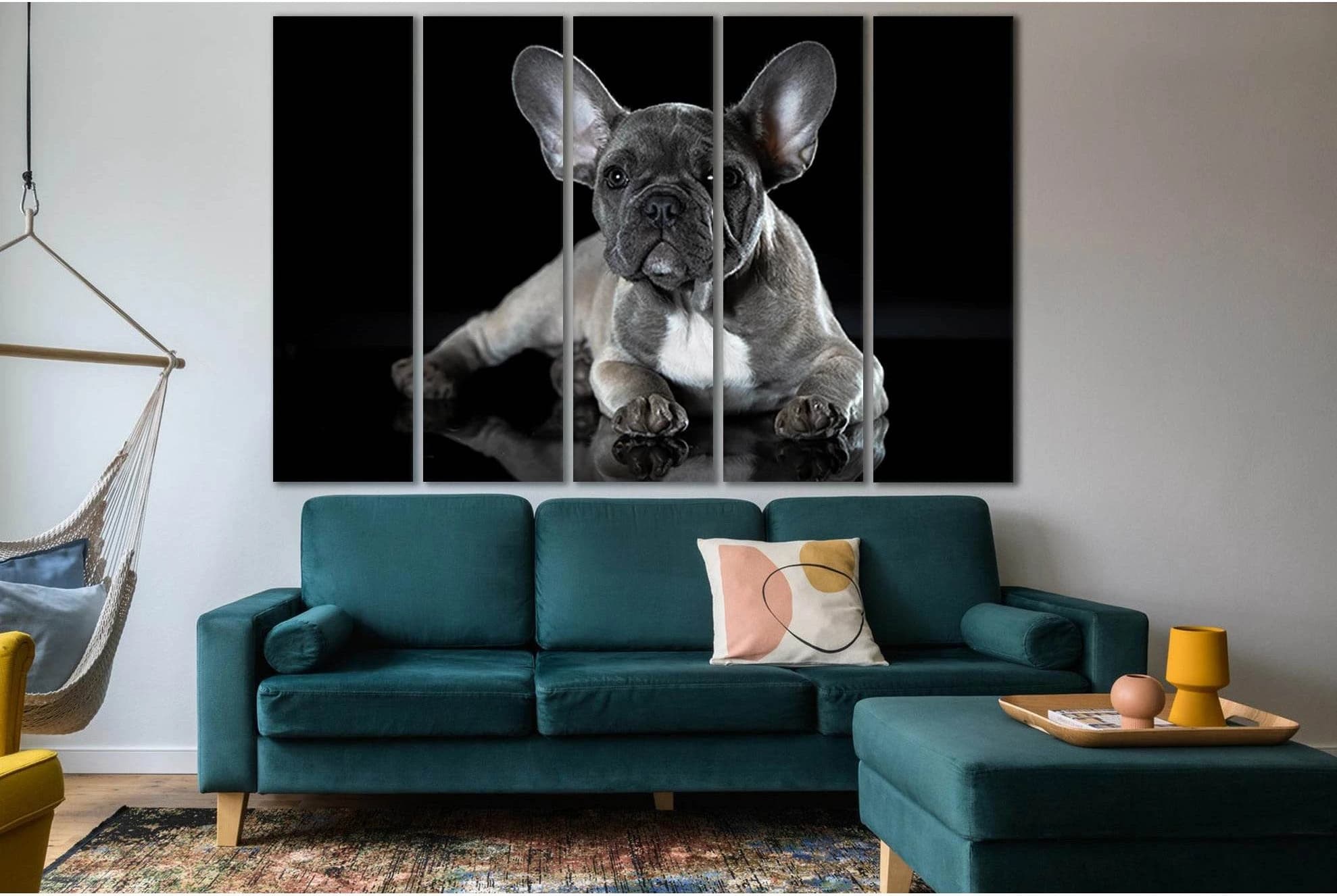 Photo Of French Bulldog №SL1050 Ready to Hang Canvas Print - Zellart Canvas Prints 0new, ALL_Products, Animals & Wildlife