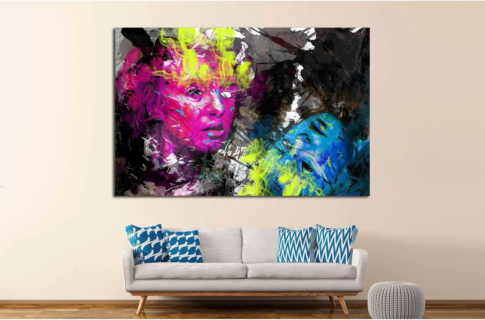 Psychedelic image №734 Ready to Hang Canvas Print - Zellart Canvas Prints ALL_Products, s-734