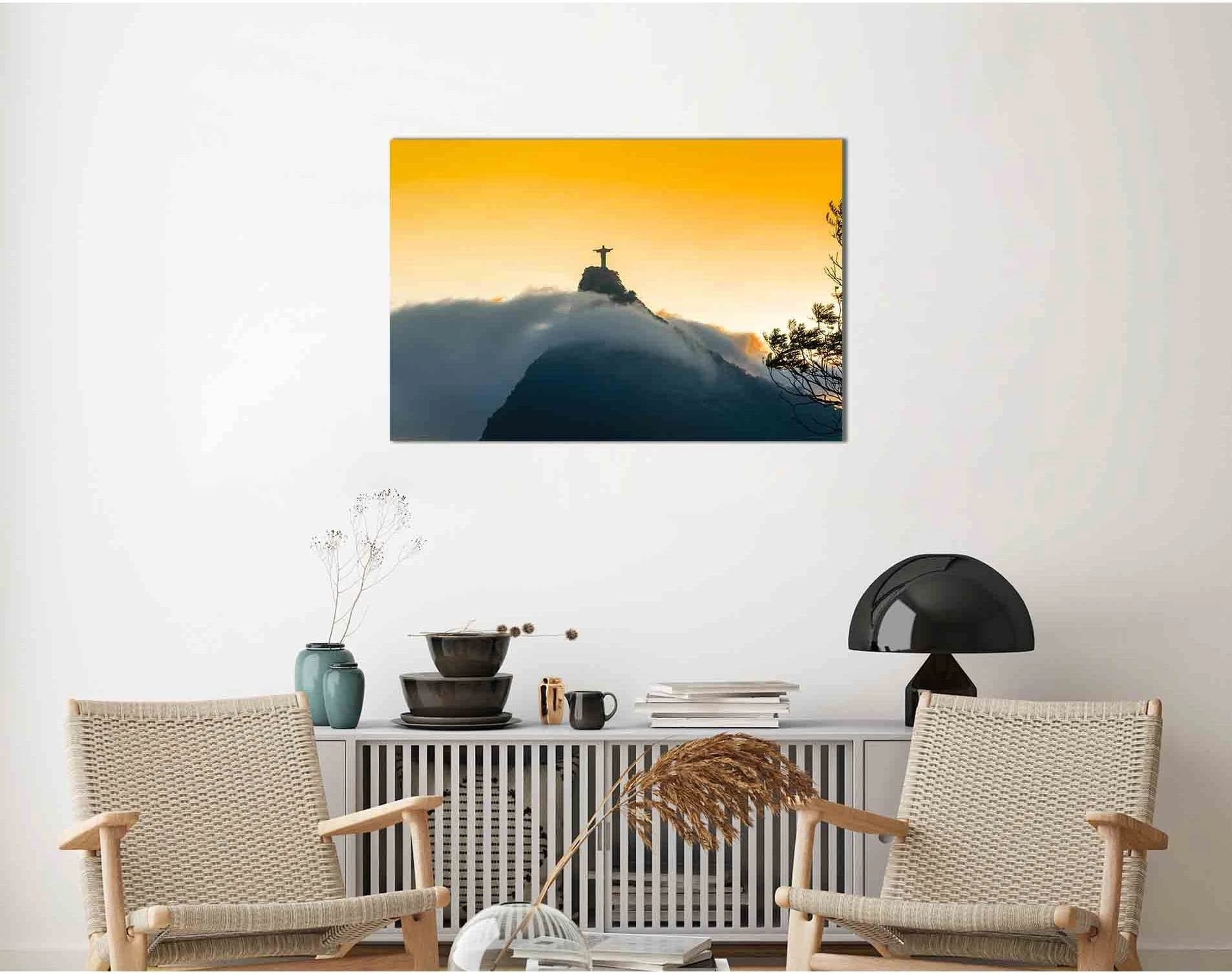 Rio de Janeiro at sunrise №D1836 Ready to Hang Canvas Print - Zellart Canvas Prints 0new, ALL_Products, Sunrise & sunset wall art