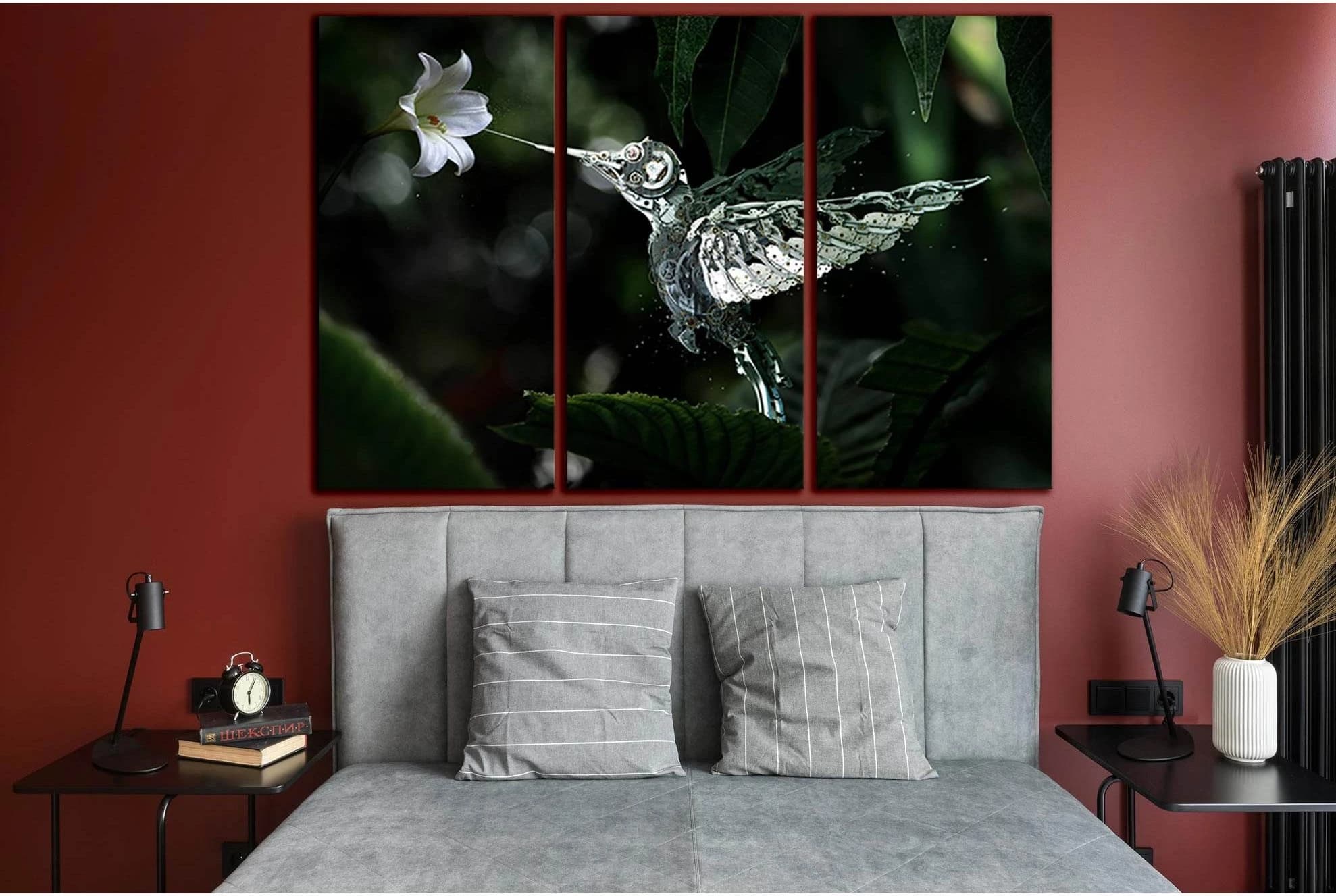 Robot Calibri №SL1292 Ready to Hang Canvas Print - Zellart Canvas Prints 0new, ALL_Products, Fantasy And Sci Fi Wall Art