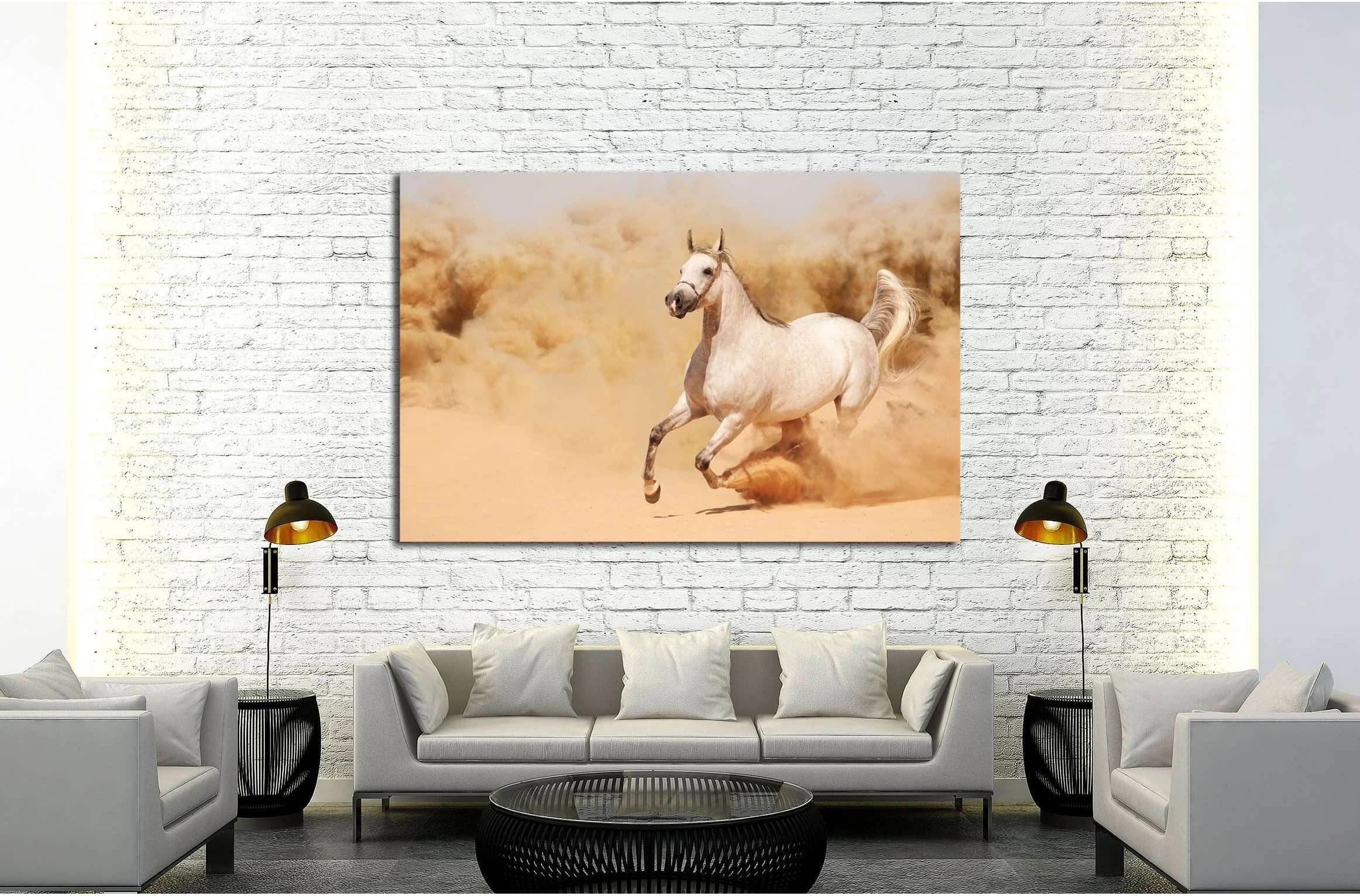 Running horse canvas print №5006 - Zellart Canvas Prints ALL_Products, Horses, s-5006