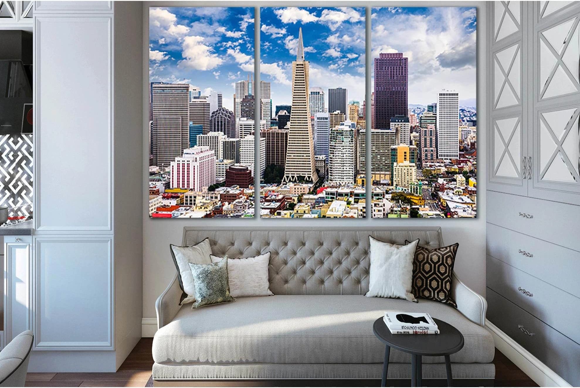 San Francisco Skyline №SL1458 Ready to Hang Canvas Print - Zellart Canvas Prints 0new, ALL_Products, CITYSCAPES & SKYLINES
