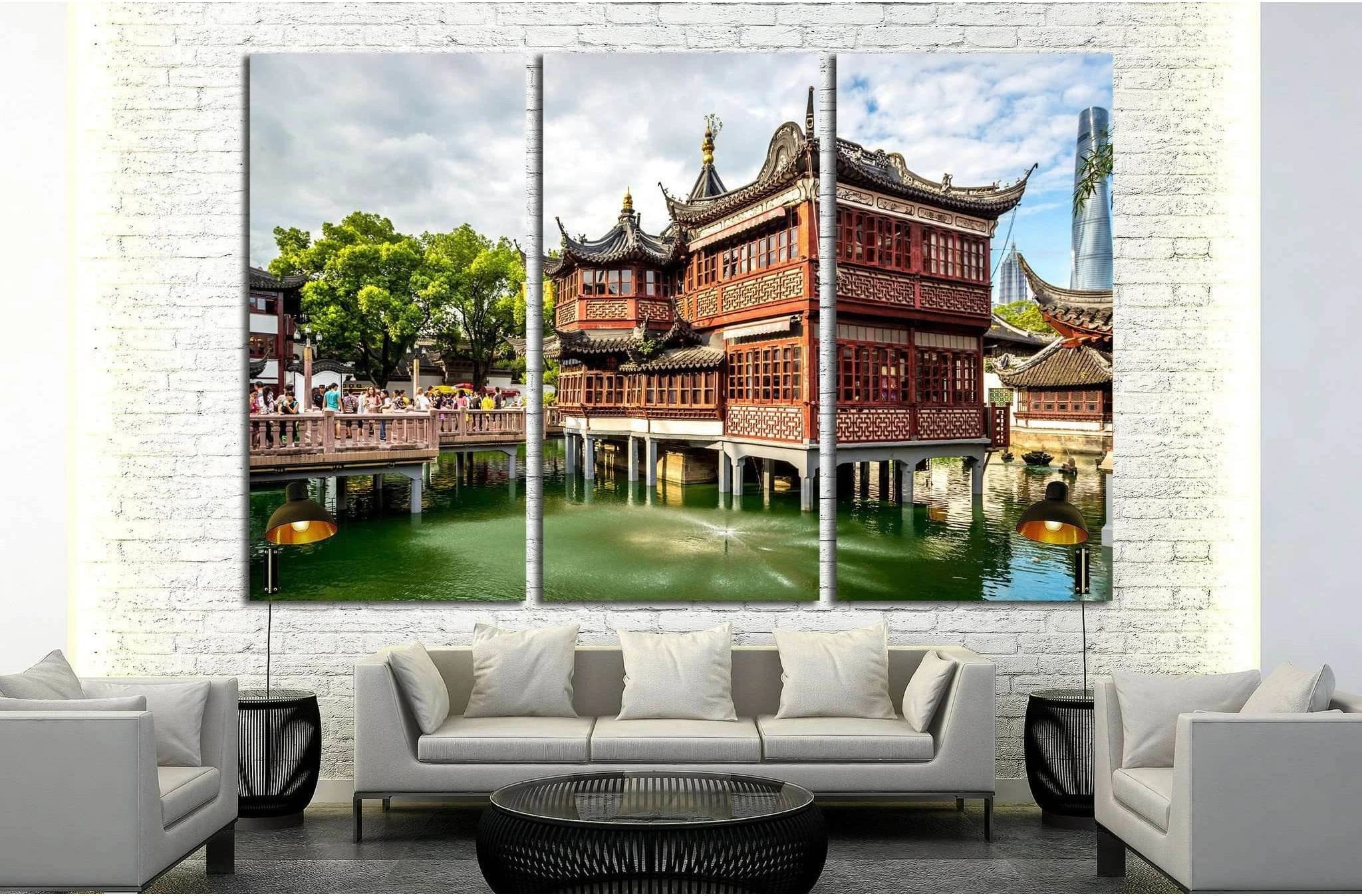 Shanghai, China №1554 Ready to Hang Canvas Print - Zellart Canvas Prints ALL_Products, s-1554
