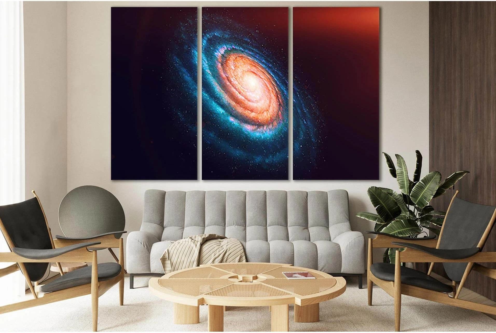 Space Galaxy №SL439 Ready to Hang Canvas Print - Zellart Canvas Prints 0new, ALL_Products, Astronomy & Space Canvas Wall Art