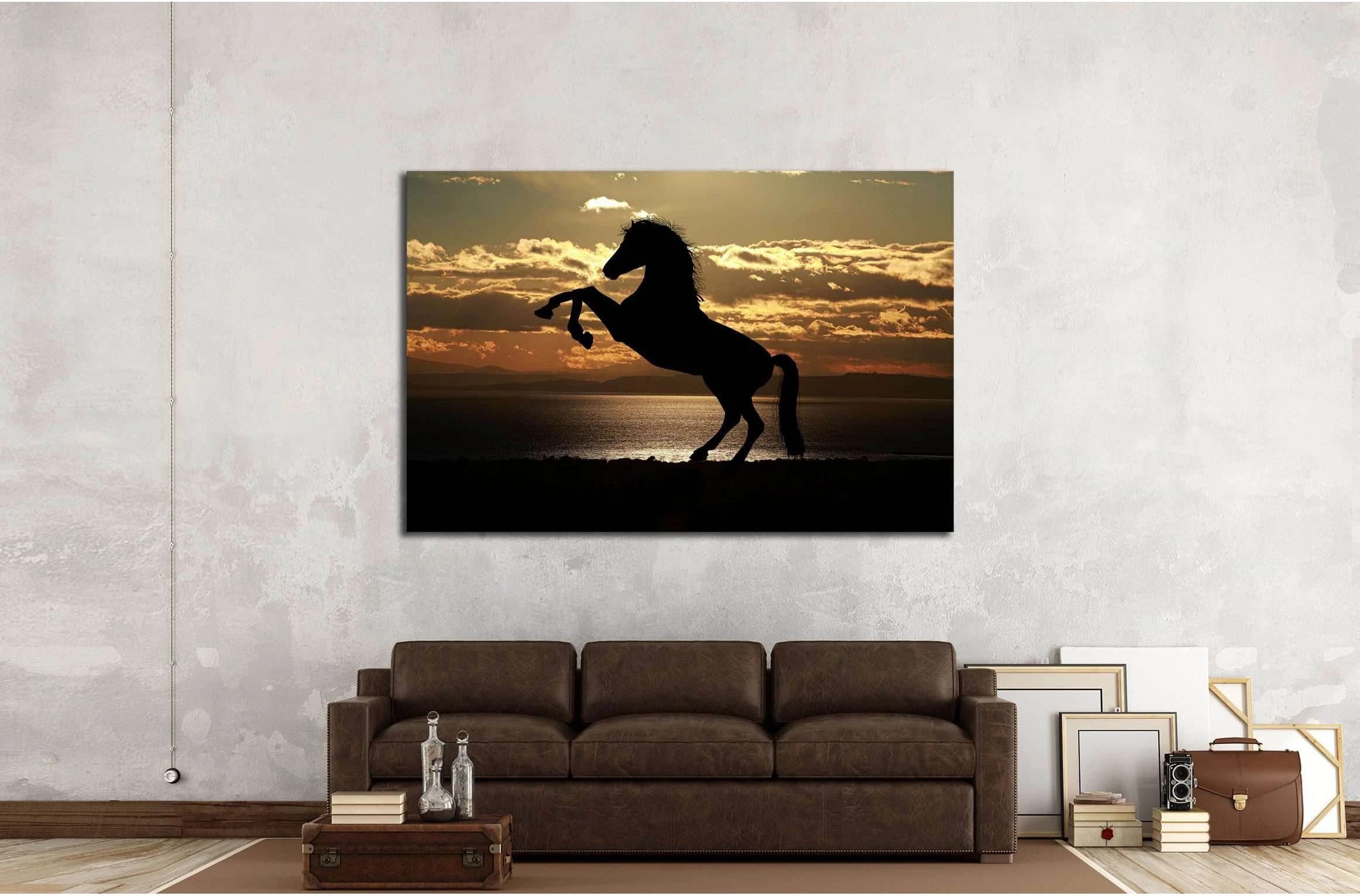 Sunshine and horse wall art №5015 - Zellart Canvas Prints ALL_Products, Horses, s-5015