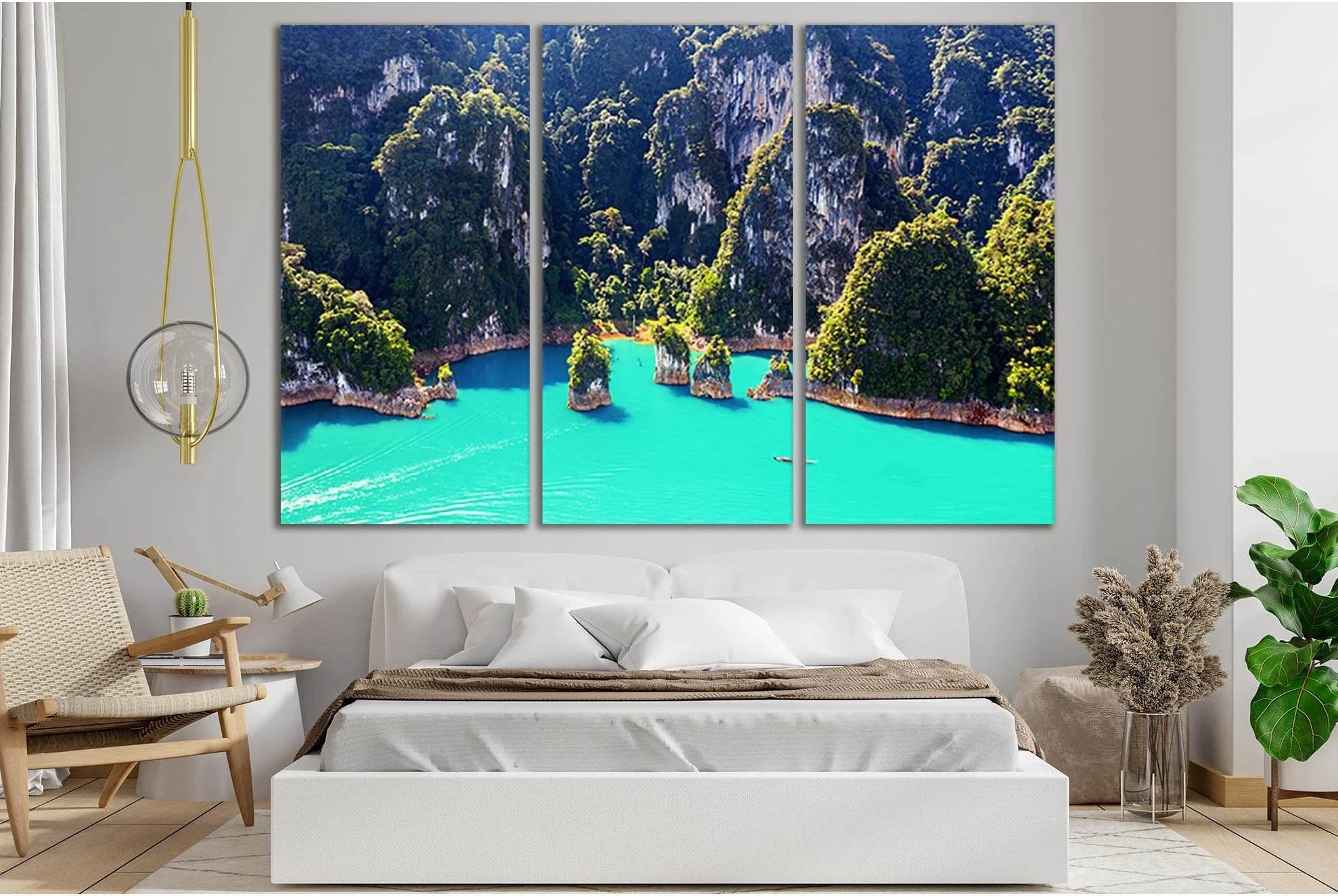Suratthani Province Thailand №SL157 Ready to Hang Canvas Print - Zellart Canvas Prints 0new, ALL_Products, Beach Ocean & Waves