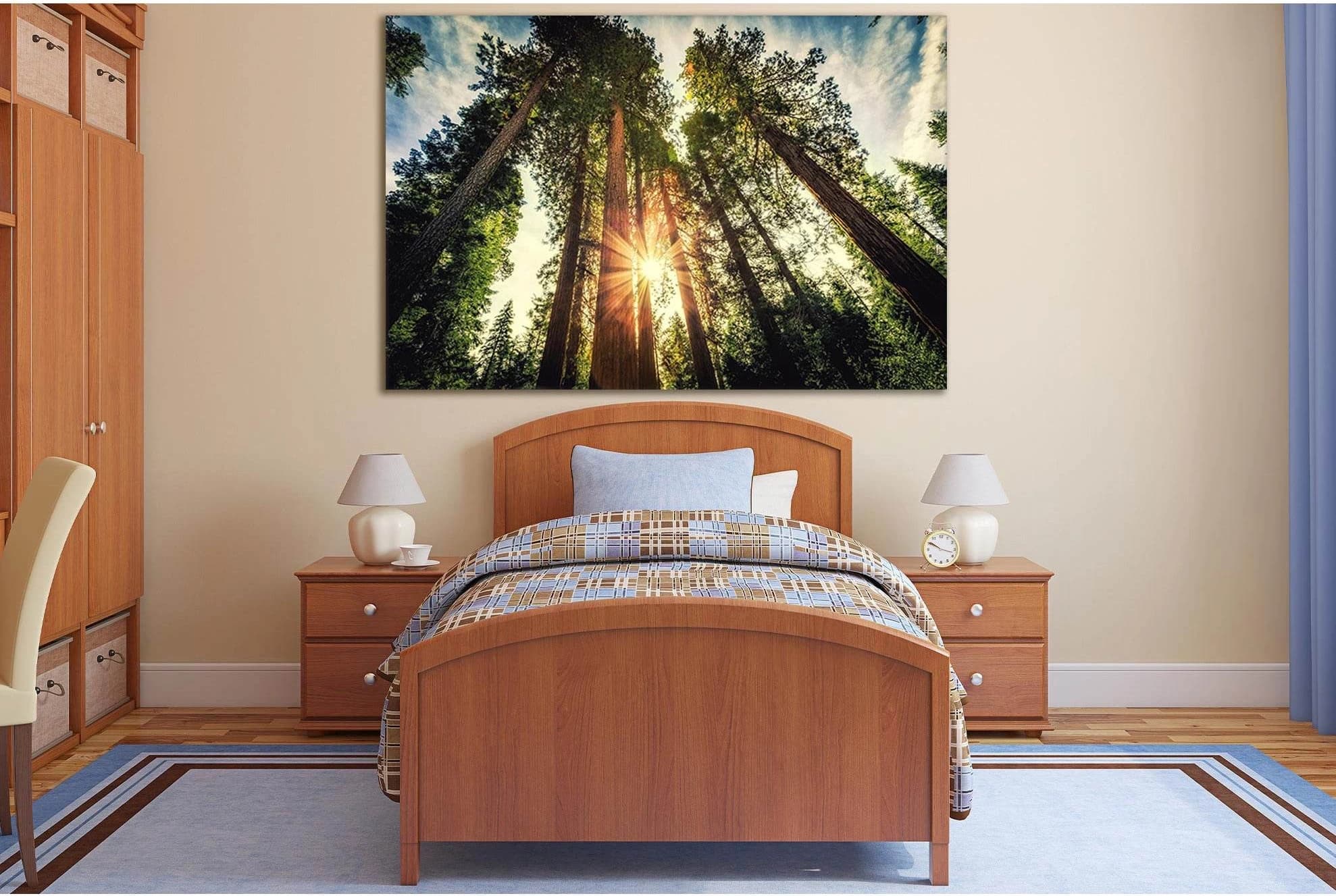 Tall Forest Sequoias №SL523 Ready to Hang Canvas Print - Zellart Canvas Prints 0new, ALL_Products, Trees Wall Art