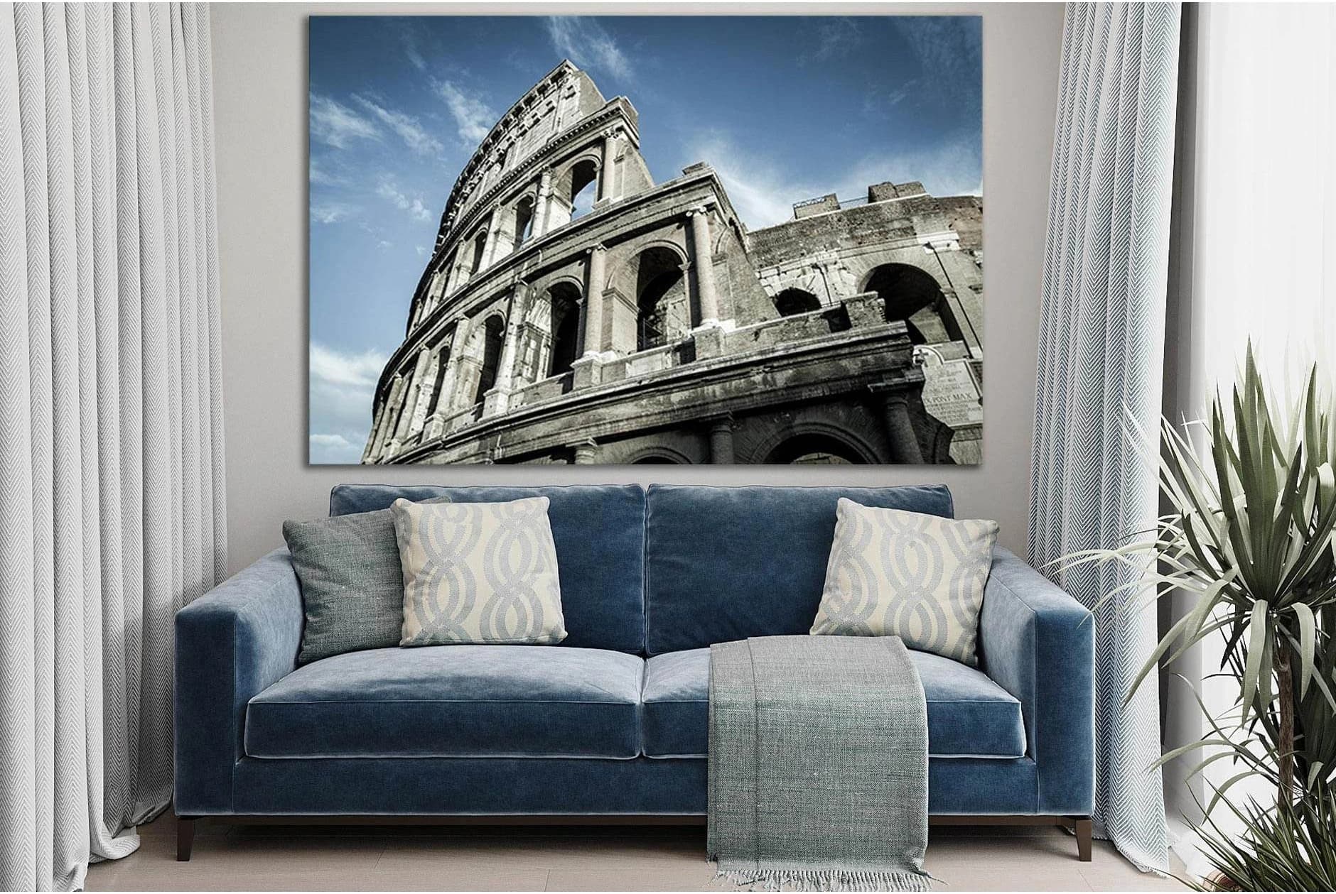 The Famous Colosseum №SL1399 Ready to Hang Canvas Print - Zellart Canvas Prints 0new, ALL_Products, Architecture
