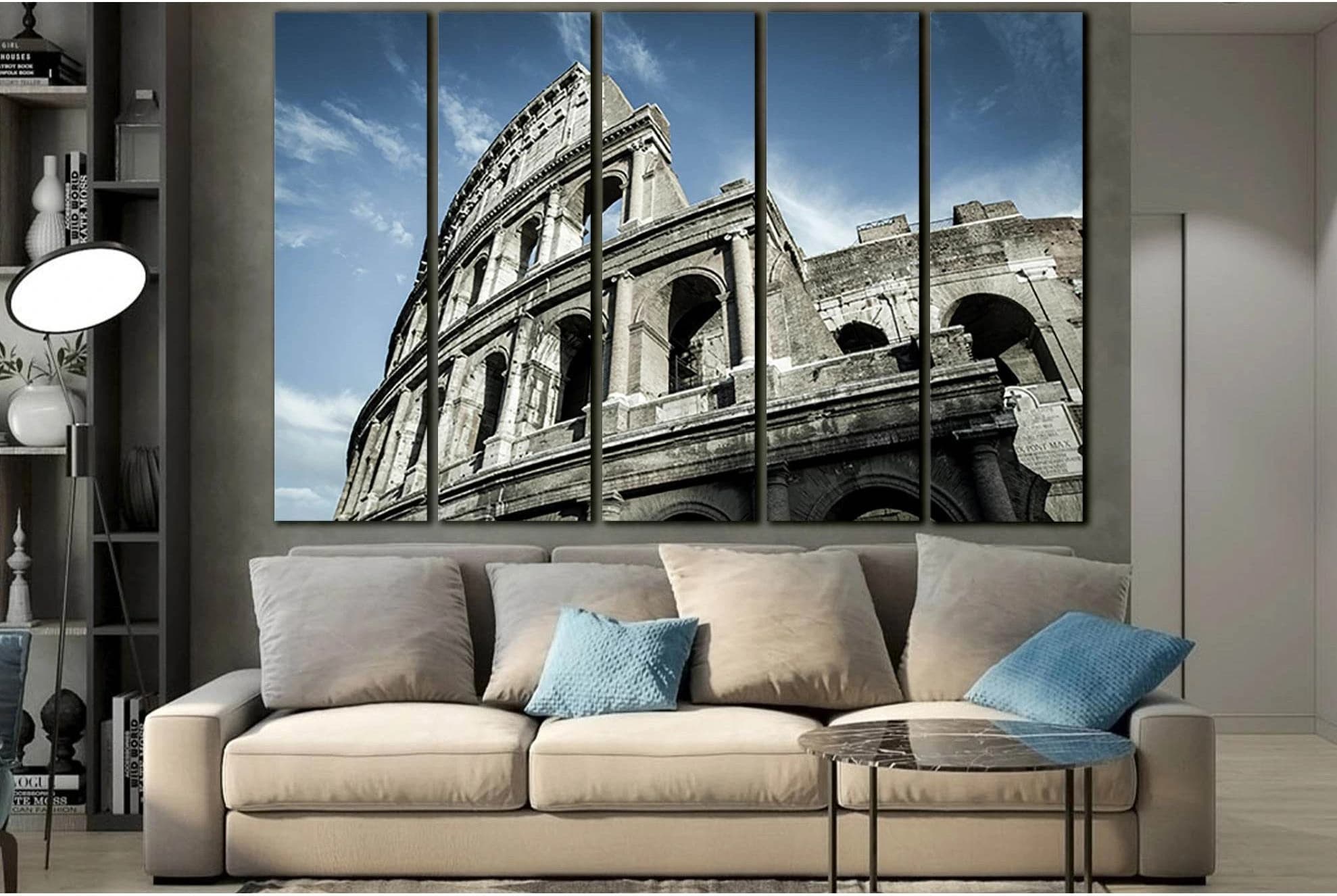 The Famous Colosseum №SL1399 Ready to Hang Canvas Print - Zellart Canvas Prints 0new, ALL_Products, Architecture