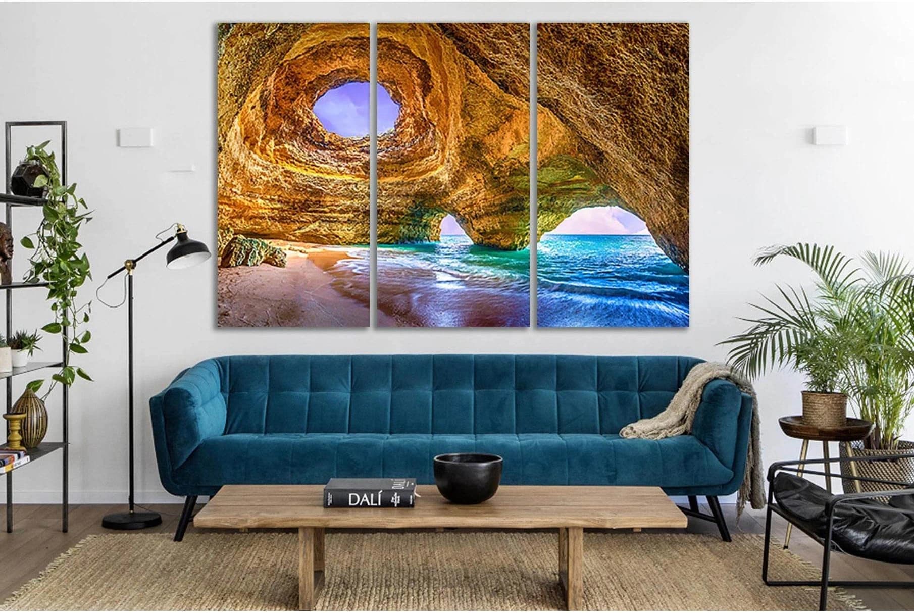 The Sea Cave №SL182 Ready to Hang Canvas Print - Zellart Canvas Prints 0new, ALL_Products, Beach Ocean & Waves