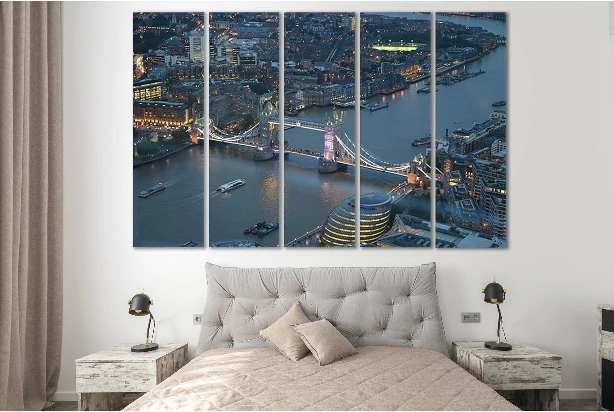 Tower Bridge Of London №SL322 Ready to Hang Canvas Print - Zellart Canvas Prints 0new, ALL_Products, Cityscapes & Skylines