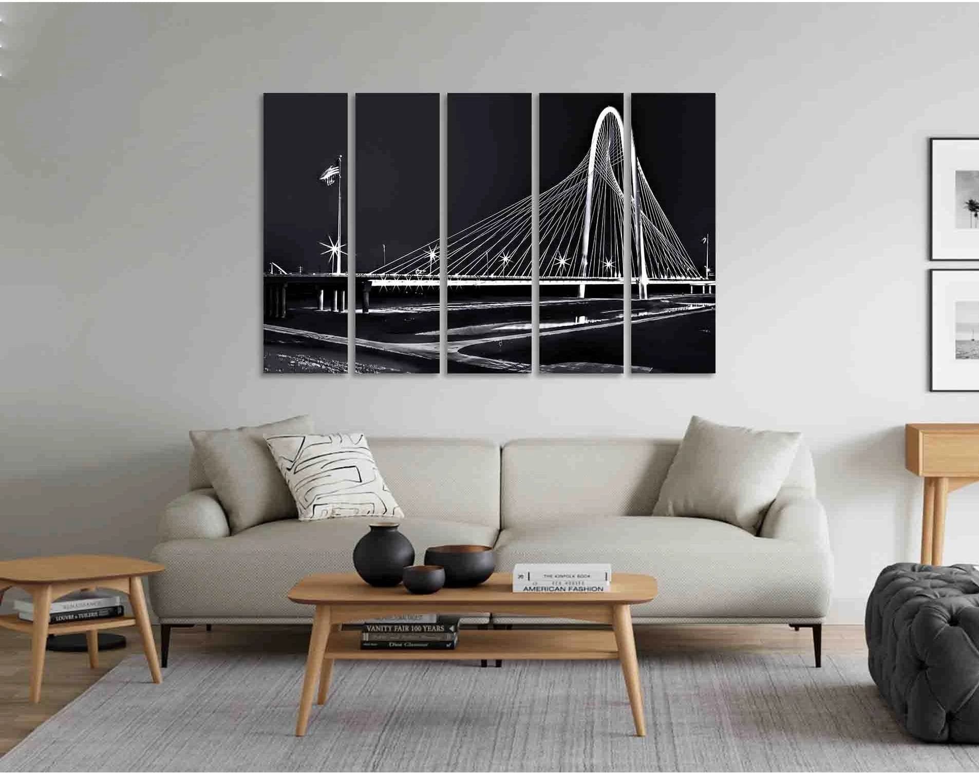 Trammell crow park №D2820 Ready to Hang Canvas Print - Zellart Canvas Prints 0new, ALL_Products, Black & White Wall Art