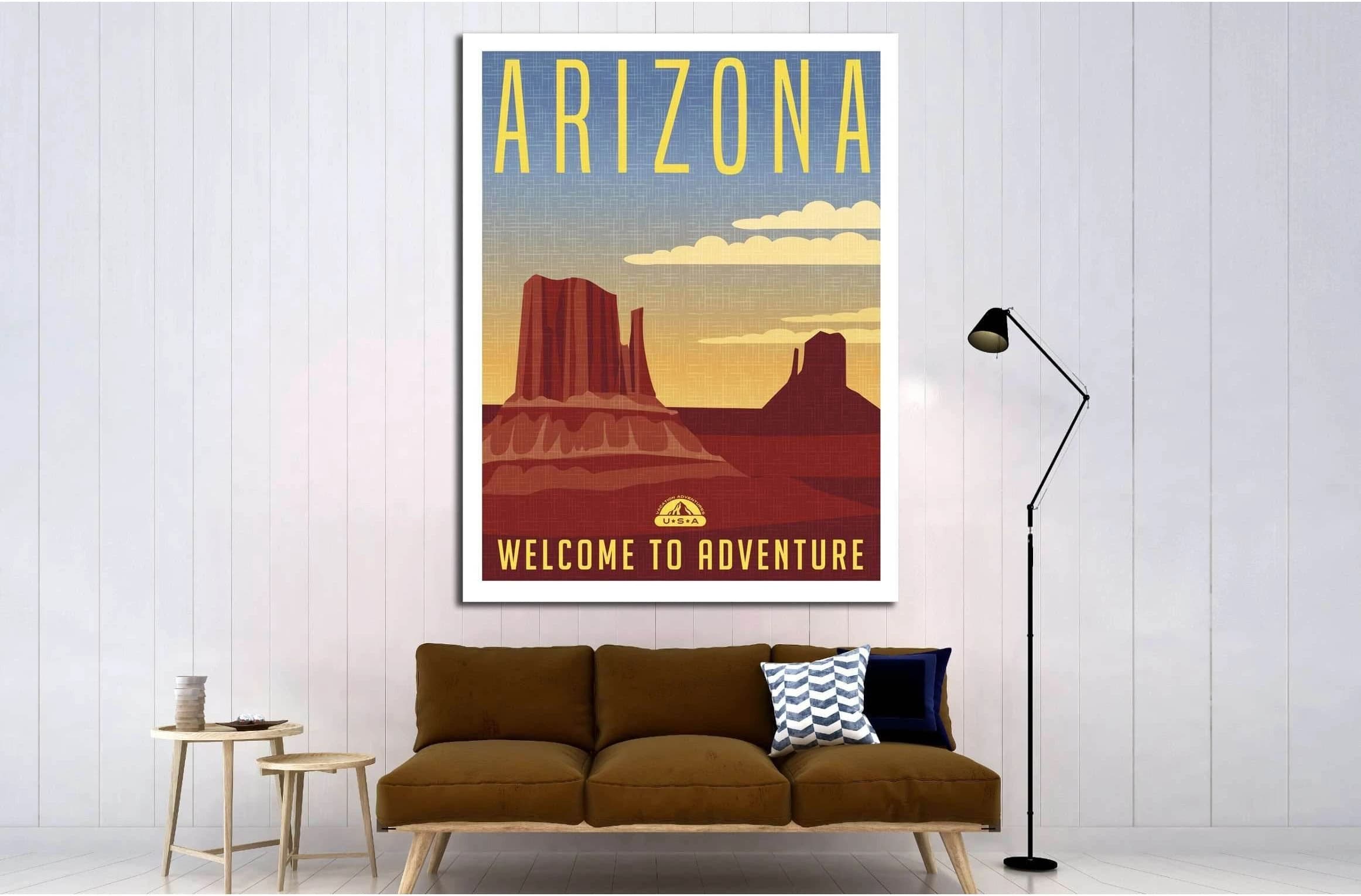 United States, Arizona №4576 Ready to Hang Canvas Print - Zellart Canvas Prints ALL_Products, s-4576