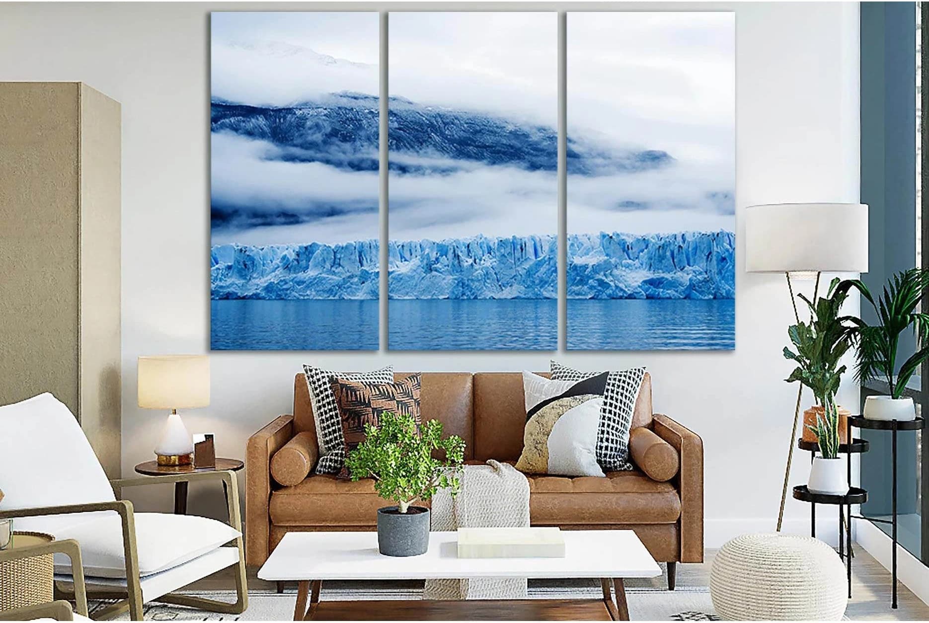 Uppsala Glacier №SL1324 Ready to Hang Canvas Print - Zellart Canvas Prints 0new, ALL_Products, Glacials