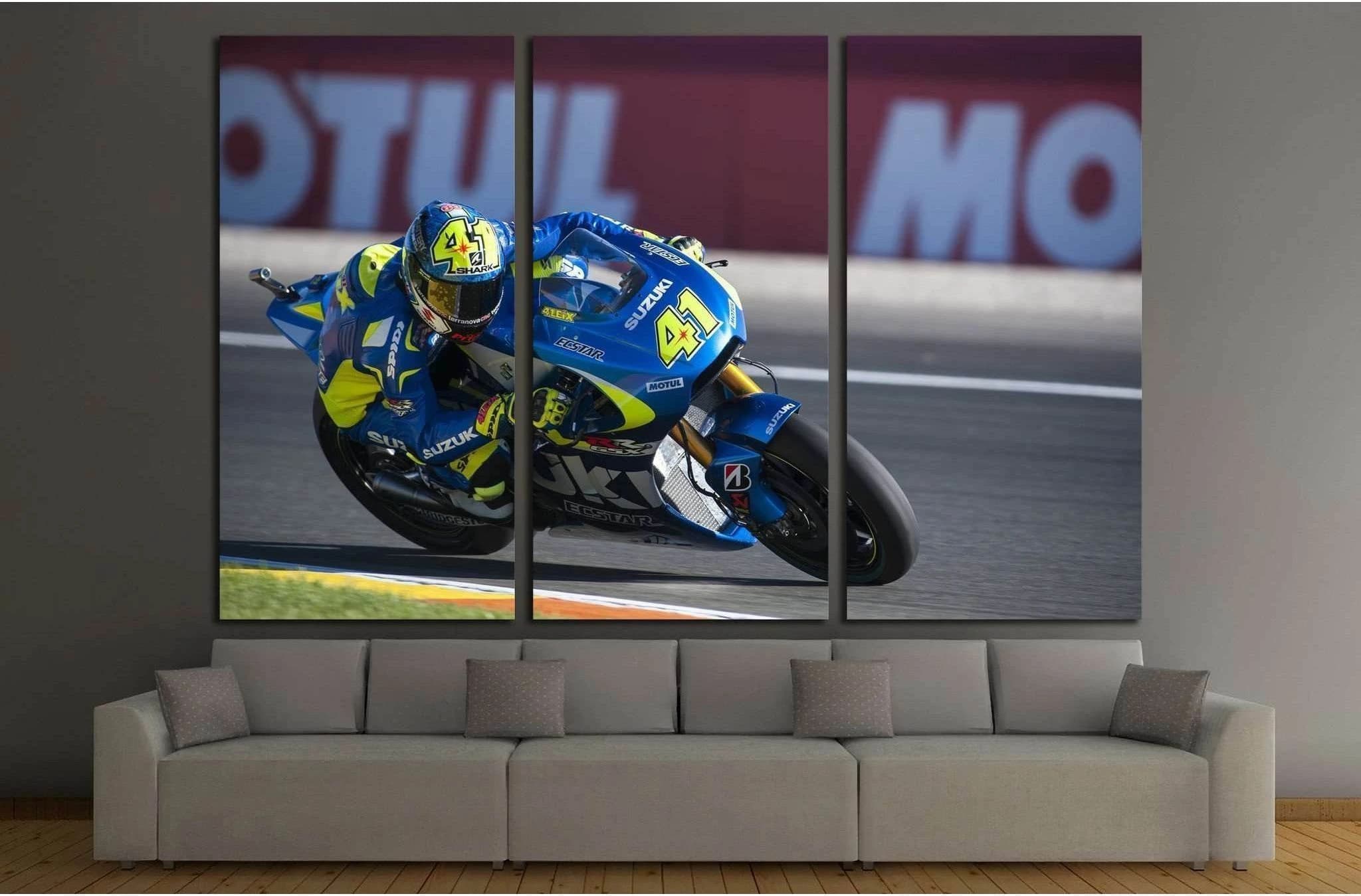 VALENCIA, SPAIN, Aleix Espargaro during Valencia MotoGP №1872 Ready to Hang Canvas Print - Zellart Canvas Prints ALL_Products, s-1872
