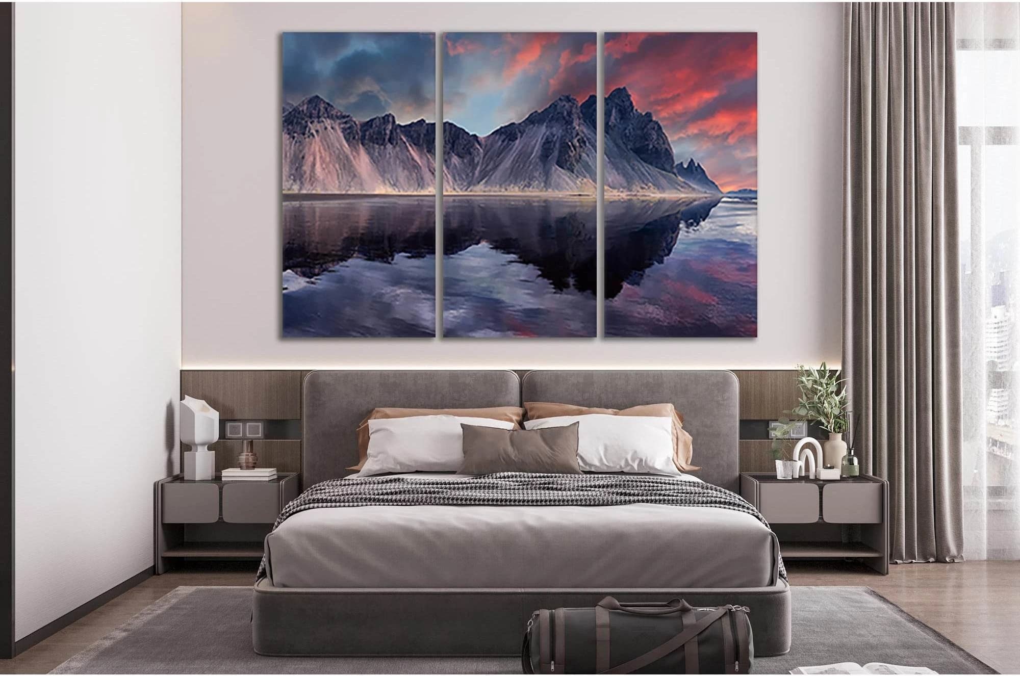 Vestrahorn Mountaine №sl11 Ready to Hang Canvas Print - Zellart Canvas Prints 0new, ALL_Products, Nature & Landscapes Canvas Print