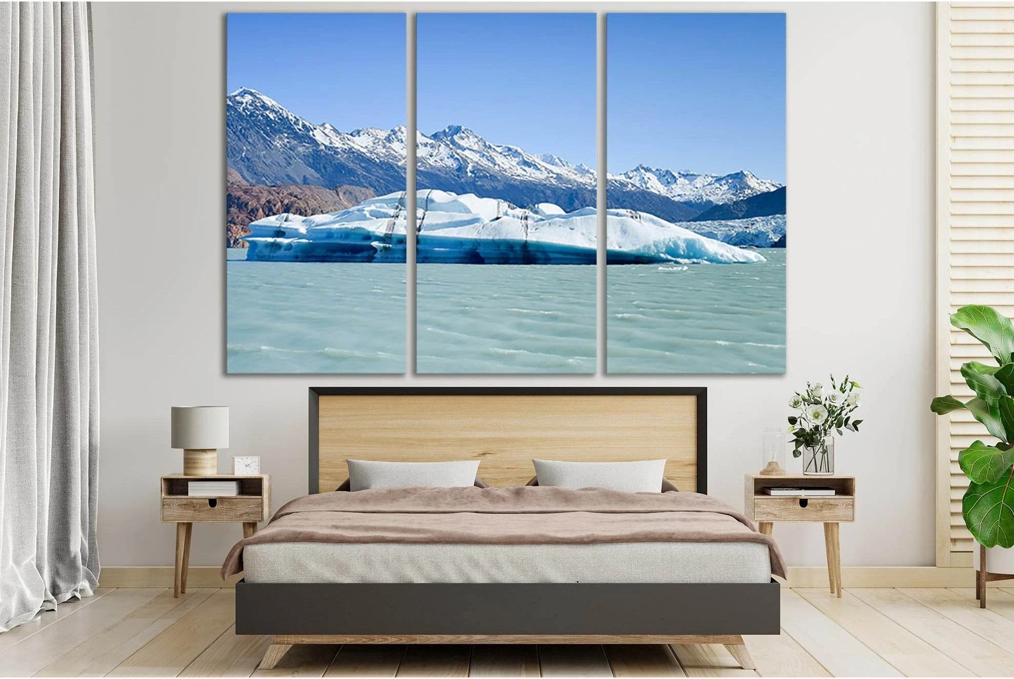 Viedma Glacier And The Lake №SL1330 Ready to Hang Canvas Print - Zellart Canvas Prints 0new, ALL_Products, Glacials