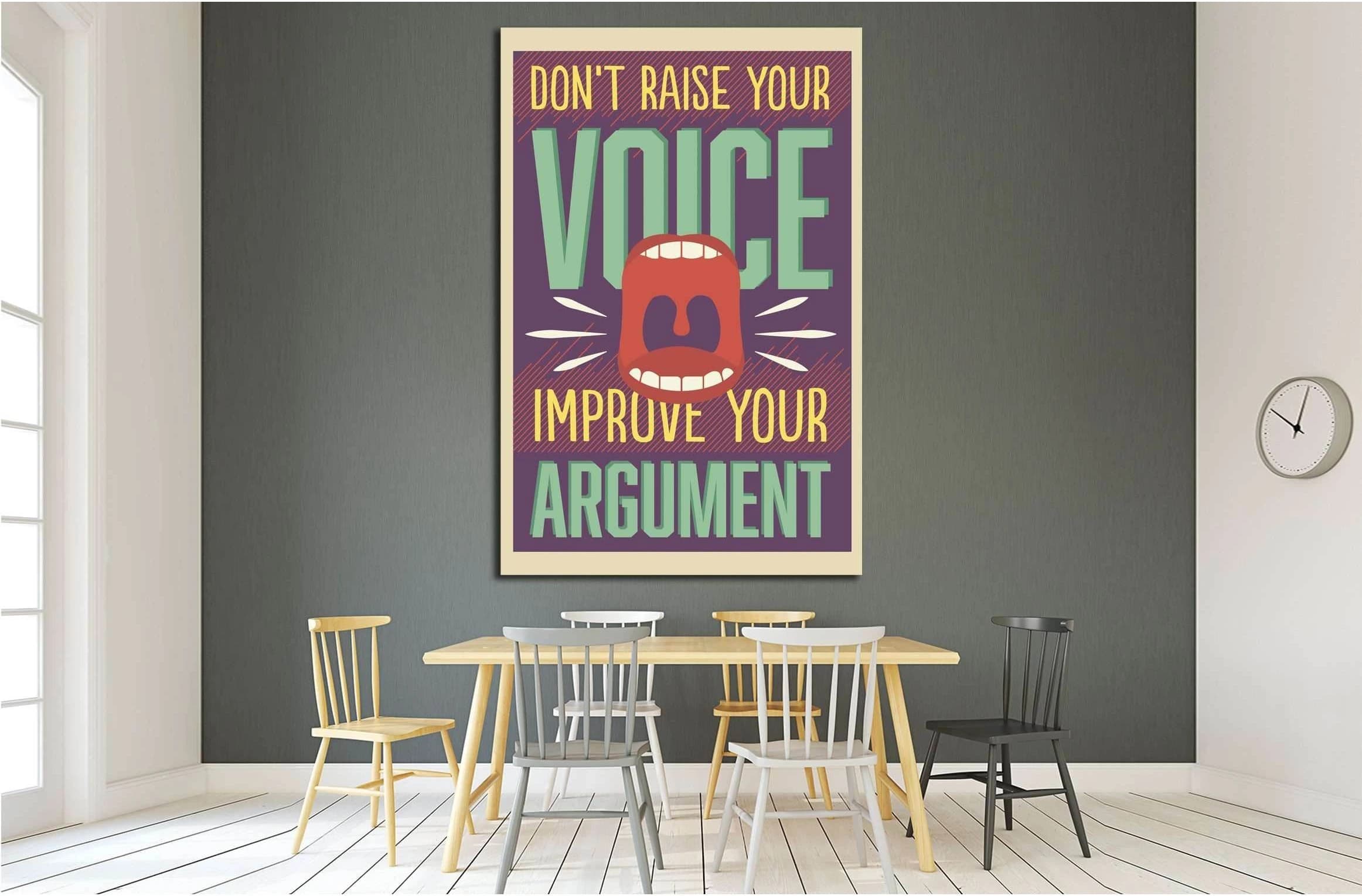 voice №4548 Ready to Hang Canvas Print - Zellart Canvas Prints ALL_Products, s-4548
