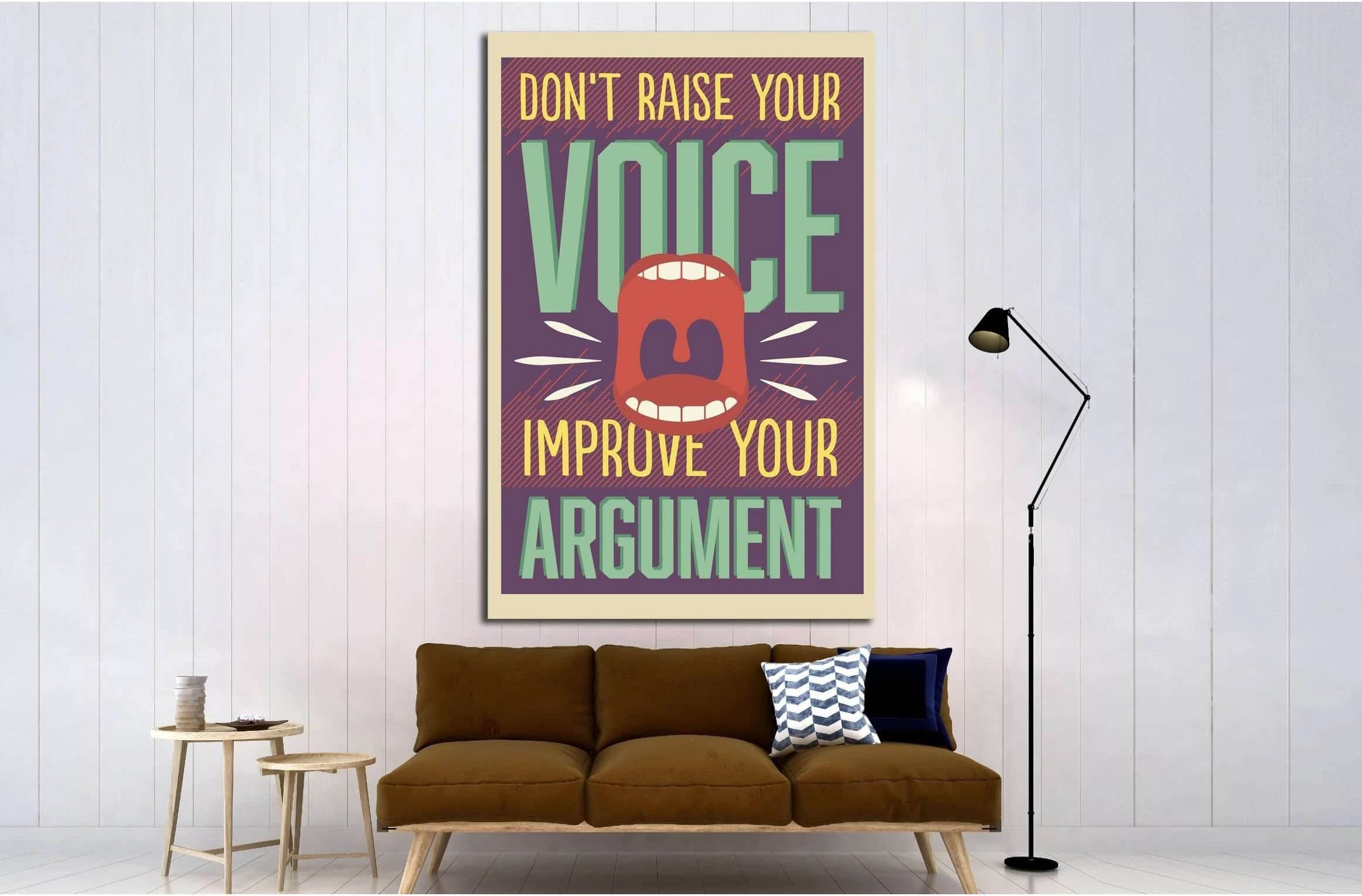 voice №4548 Ready to Hang Canvas Print - Zellart Canvas Prints ALL_Products, s-4548