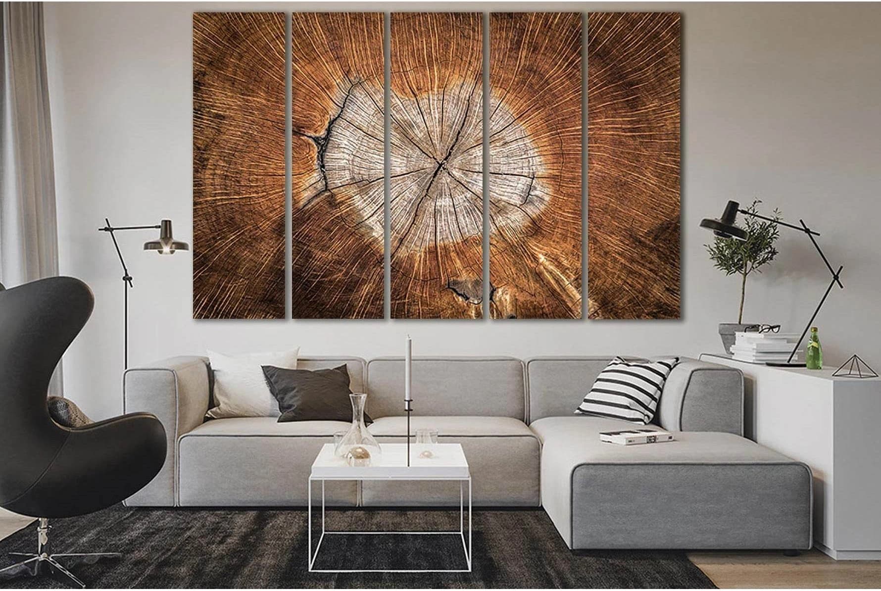 Wood Texture №SL496 Ready to Hang Canvas Print - Zellart Canvas Prints 0new, ALL_Products, Trees Wall Art