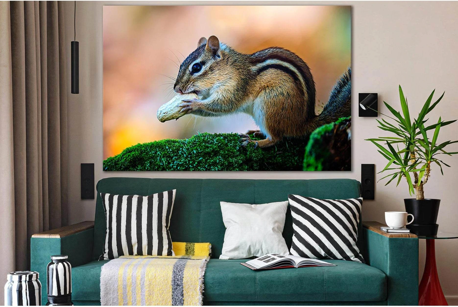 Little Chipmunk With Nuts №SL1516 Ready to Hang Canvas PrintCanvas art arrives ready to hang, with hanging accessories included and no additional framing required. Every canvas print is hand-crafted, made on-demand at our workshop and expertly stretched a