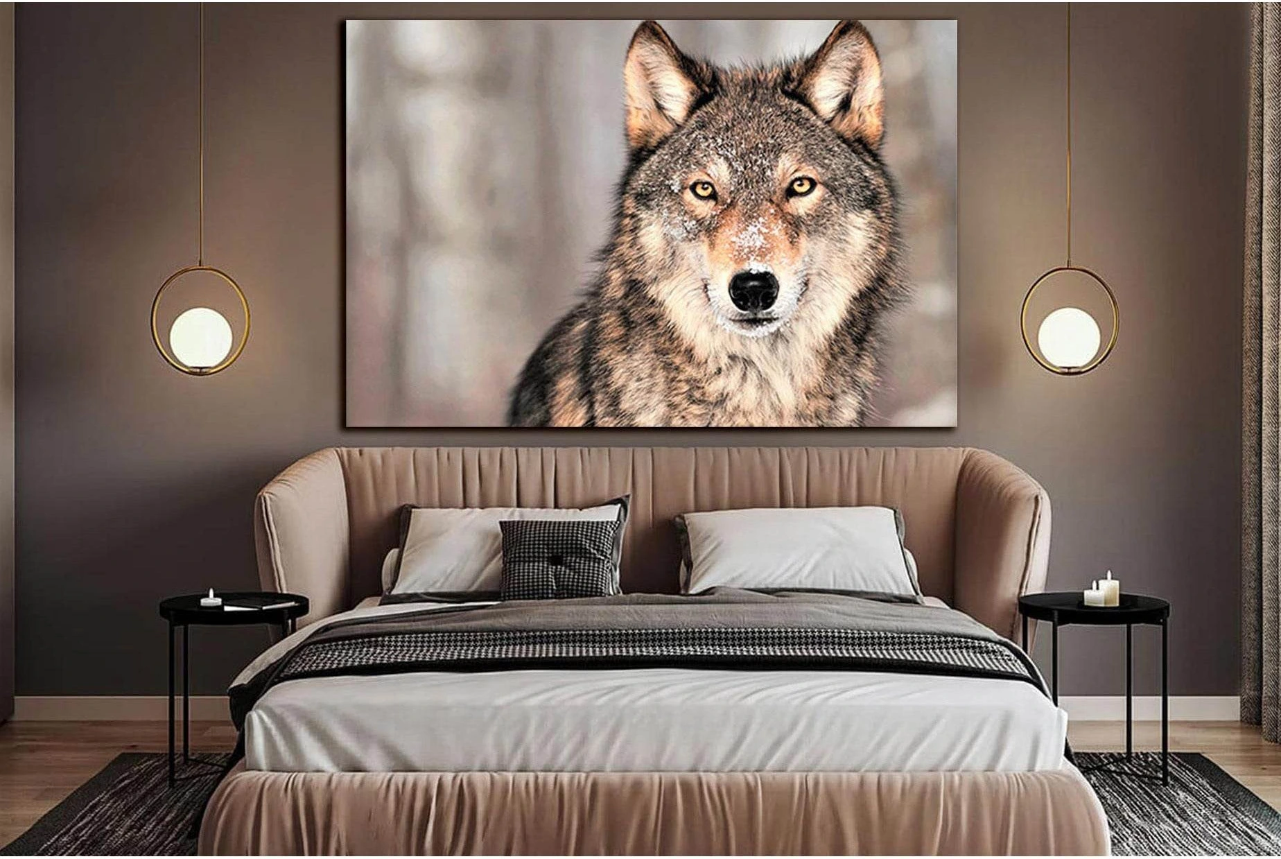 Portrait Of A Gray Wolf №SL1550 Ready to Hang Canvas PrintCanvas art arrives ready to hang, with hanging accessories included and no additional framing required. Every canvas print is hand-crafted, made on-demand at our workshop and expertly stretched aro