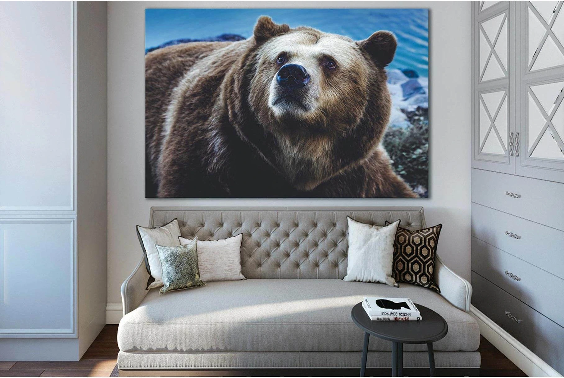 Big Brown Bear №SL1538 Ready to Hang Canvas PrintCanvas art arrives ready to hang, with hanging accessories included and no additional framing required. Every canvas print is hand-crafted, made on-demand at our workshop and expertly stretched around 100%