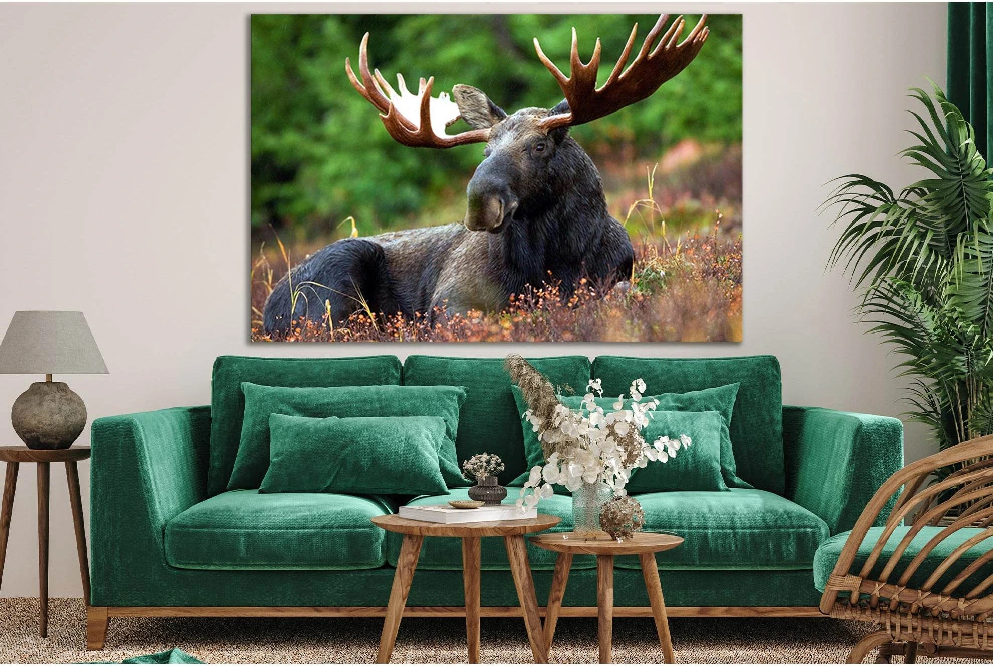 Elk Resting In The Meadow №SL1547 Ready to Hang Canvas PrintCanvas art arrives ready to hang, with hanging accessories included and no additional framing required. Every canvas print is hand-crafted, made on-demand at our workshop and expertly stretched a