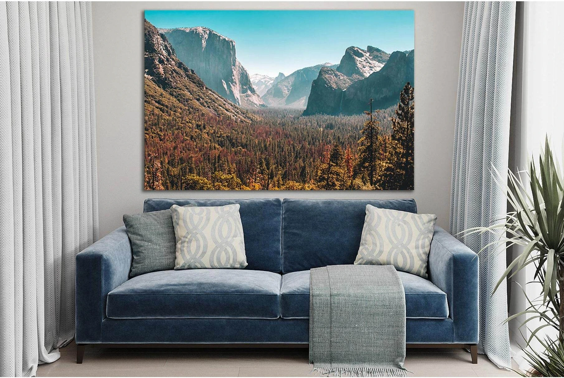 Forest And Mountains In Yosemite Valley №SL1575 Ready to Hang Canvas PrintCanvas art arrives ready to hang, with hanging accessories included and no additional framing required. Every canvas print is hand-crafted, made on-demand at our workshop and expert