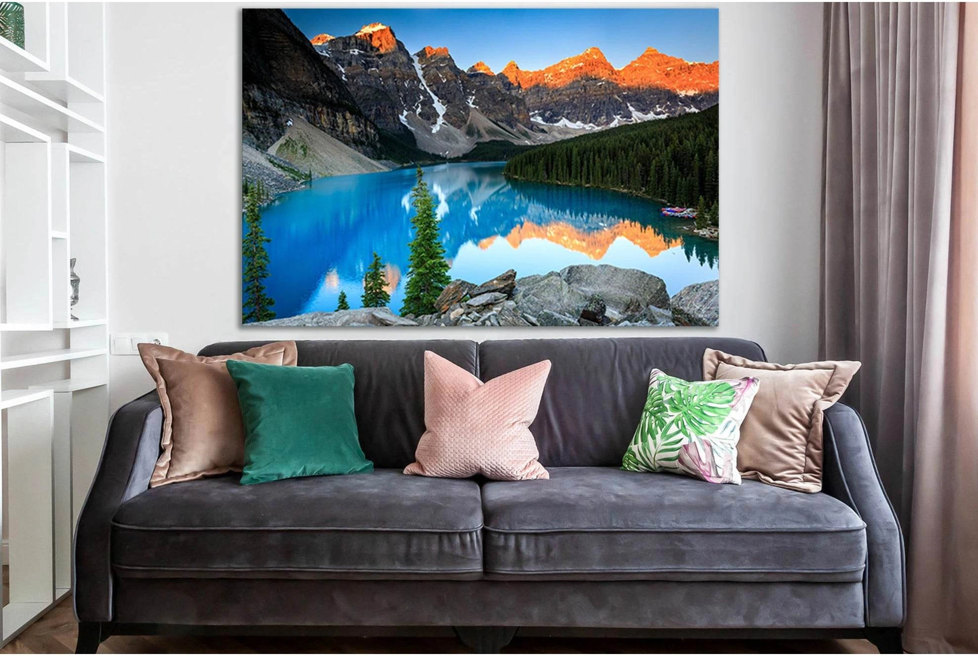Turquoise Lake In The Mountains №SL1567 Ready to Hang Canvas PrintCanvas art arrives ready to hang, with hanging accessories included and no additional framing required. Every canvas print is hand-crafted, made on-demand at our workshop and expertly stret