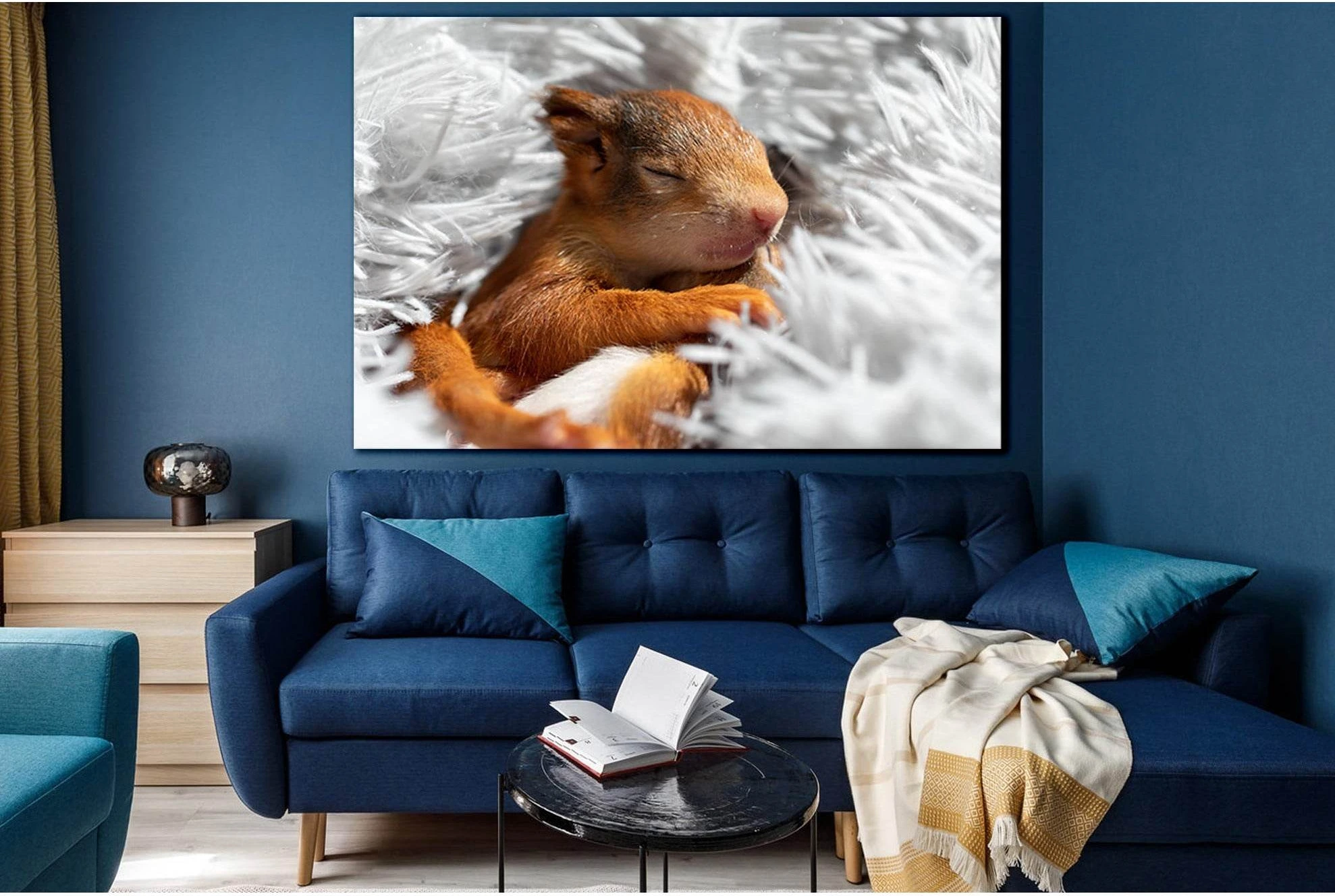 Cute Sleeping Squirrel №SL1511 Ready to Hang Canvas PrintCanvas art arrives ready to hang, with hanging accessories included and no additional framing required. Every canvas print is hand-crafted, made on-demand at our workshop and expertly stretched arou
