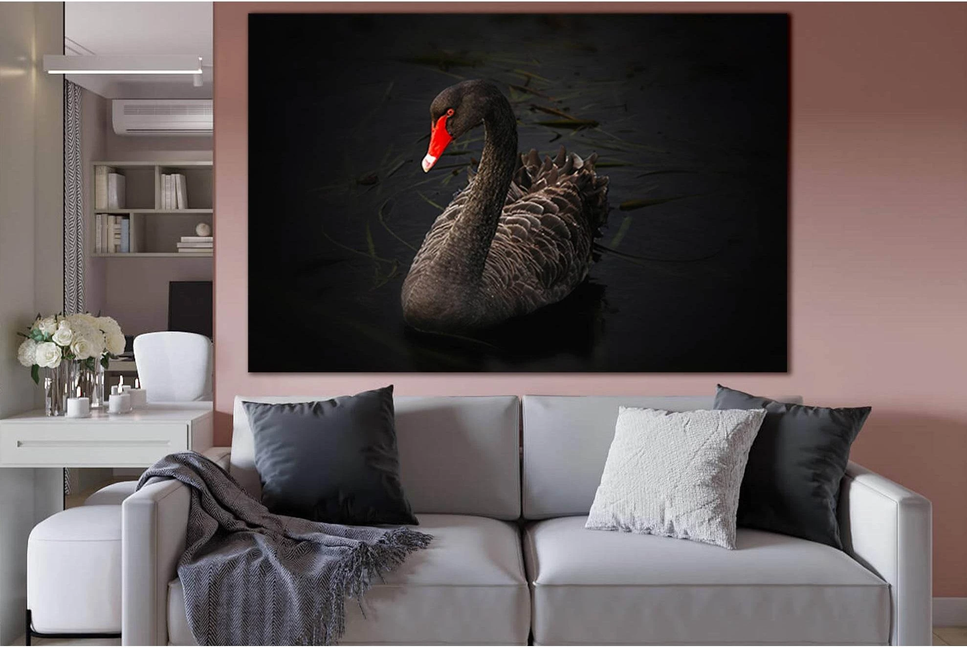 Black Swan №SL1502 Ready to Hang Canvas PrintCanvas art arrives ready to hang, with hanging accessories included and no additional framing required. Every canvas print is hand-crafted, made on-demand at our workshop and expertly stretched around 100% Nort