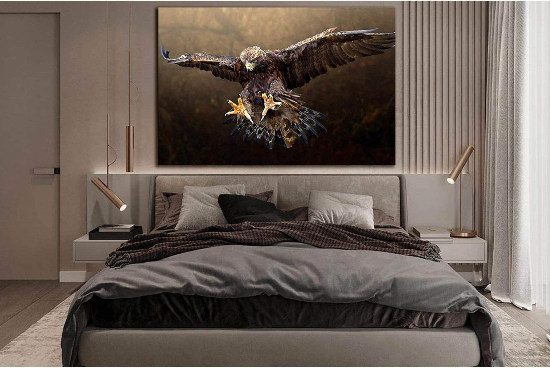 Beautiful Flying Eagle №SL1503 Ready to Hang Canvas PrintCanvas art arrives ready to hang, with hanging accessories included and no additional framing required. Every canvas print is hand-crafted, made on-demand at our workshop and expertly stretched arou