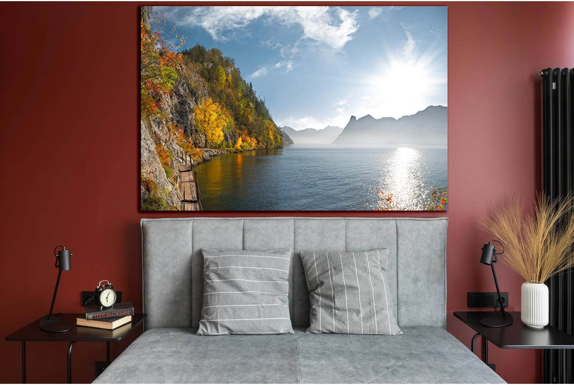 Autumn Lake Between The Mountains №SL1491 Ready to Hang Canvas PrintCanvas art arrives ready to hang, with hanging accessories included and no additional framing required. Every canvas print is hand-crafted, made on-demand at our workshop and expertly str