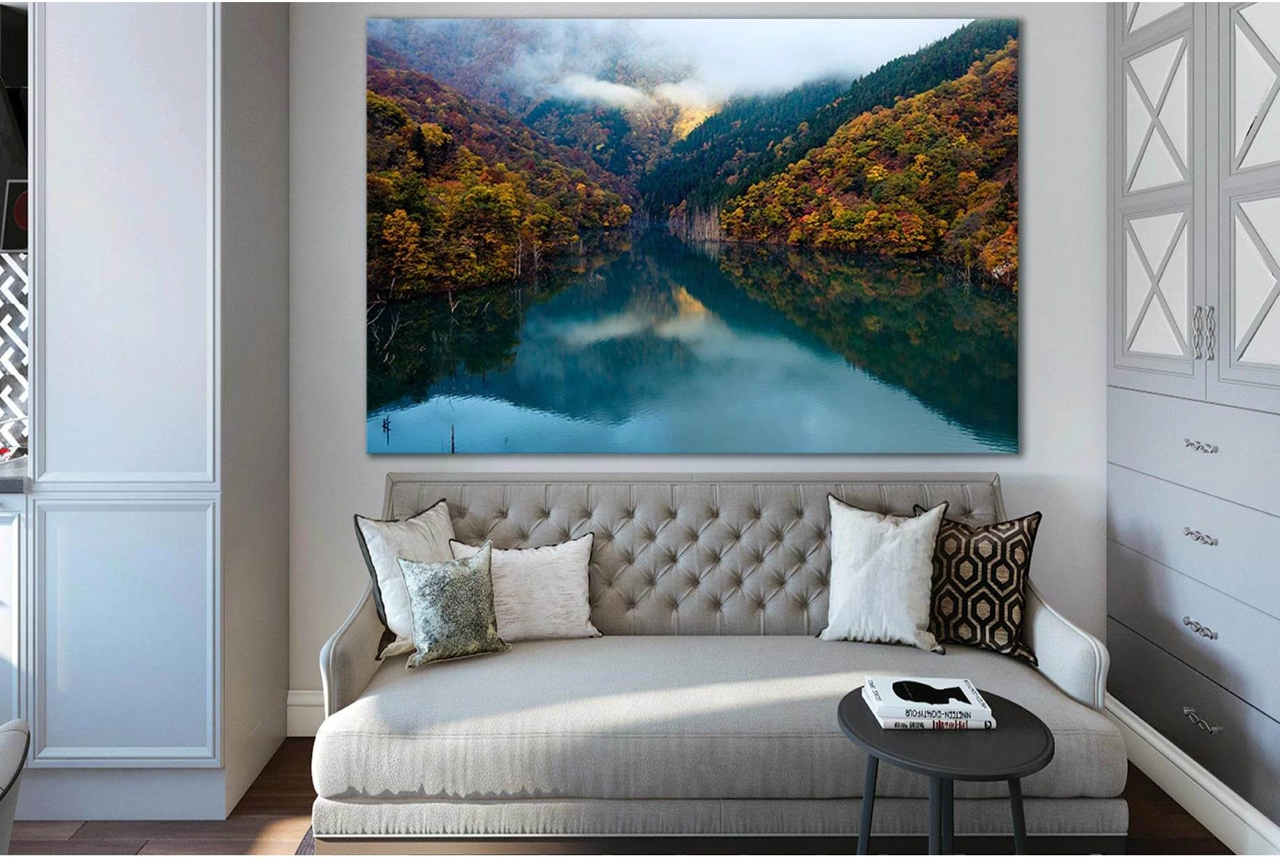 Mountain Lake In Autumn №SL1489 Ready to Hang Canvas PrintCanvas art arrives ready to hang, with hanging accessories included and no additional framing required. Every canvas print is hand-crafted, made on-demand at our workshop and expertly stretched aro