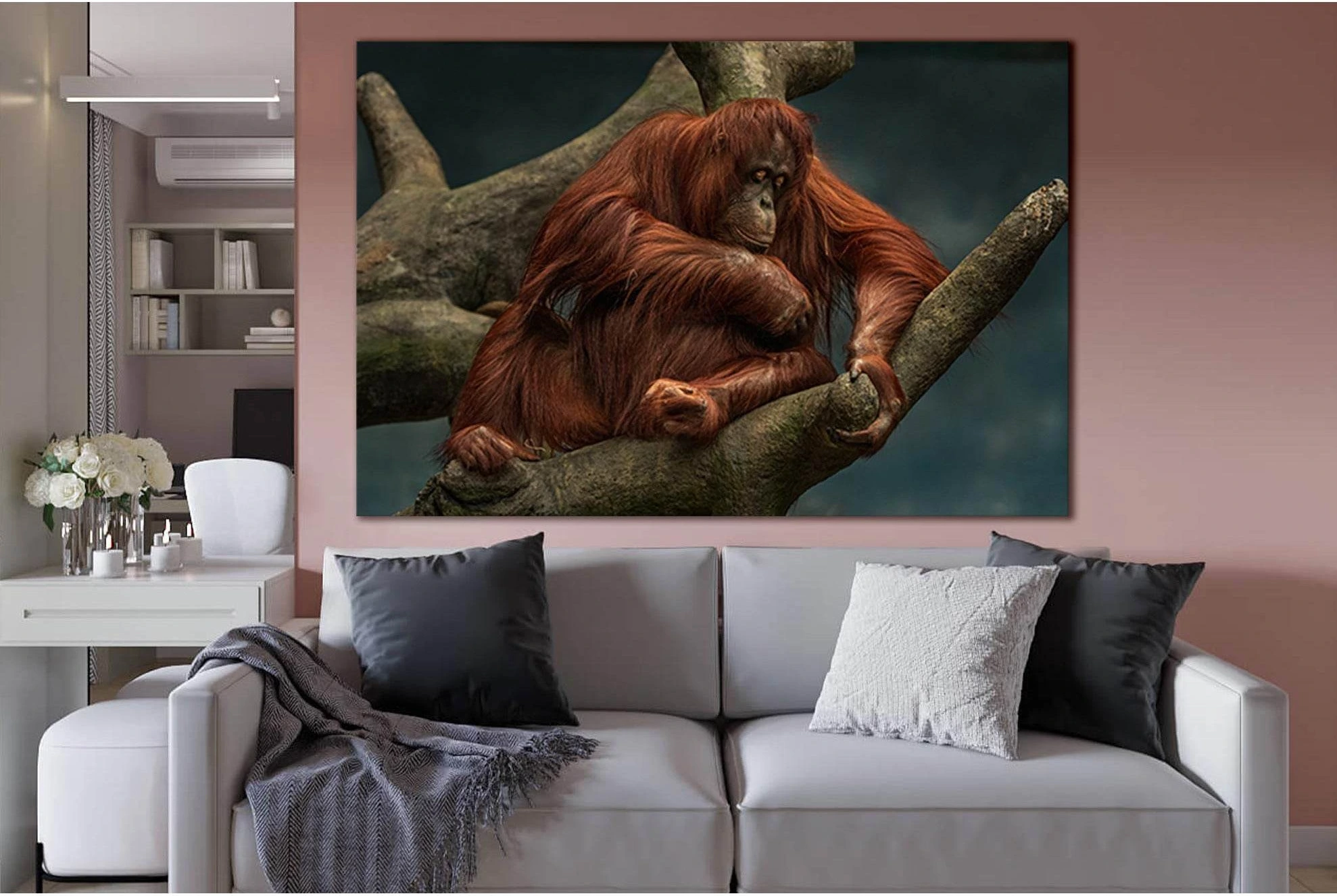 Orangutan On The Tree №SL1515 Ready to Hang Canvas PrintCanvas art arrives ready to hang, with hanging accessories included and no additional framing required. Every canvas print is hand-crafted, made on-demand at our workshop and expertly stretched aroun