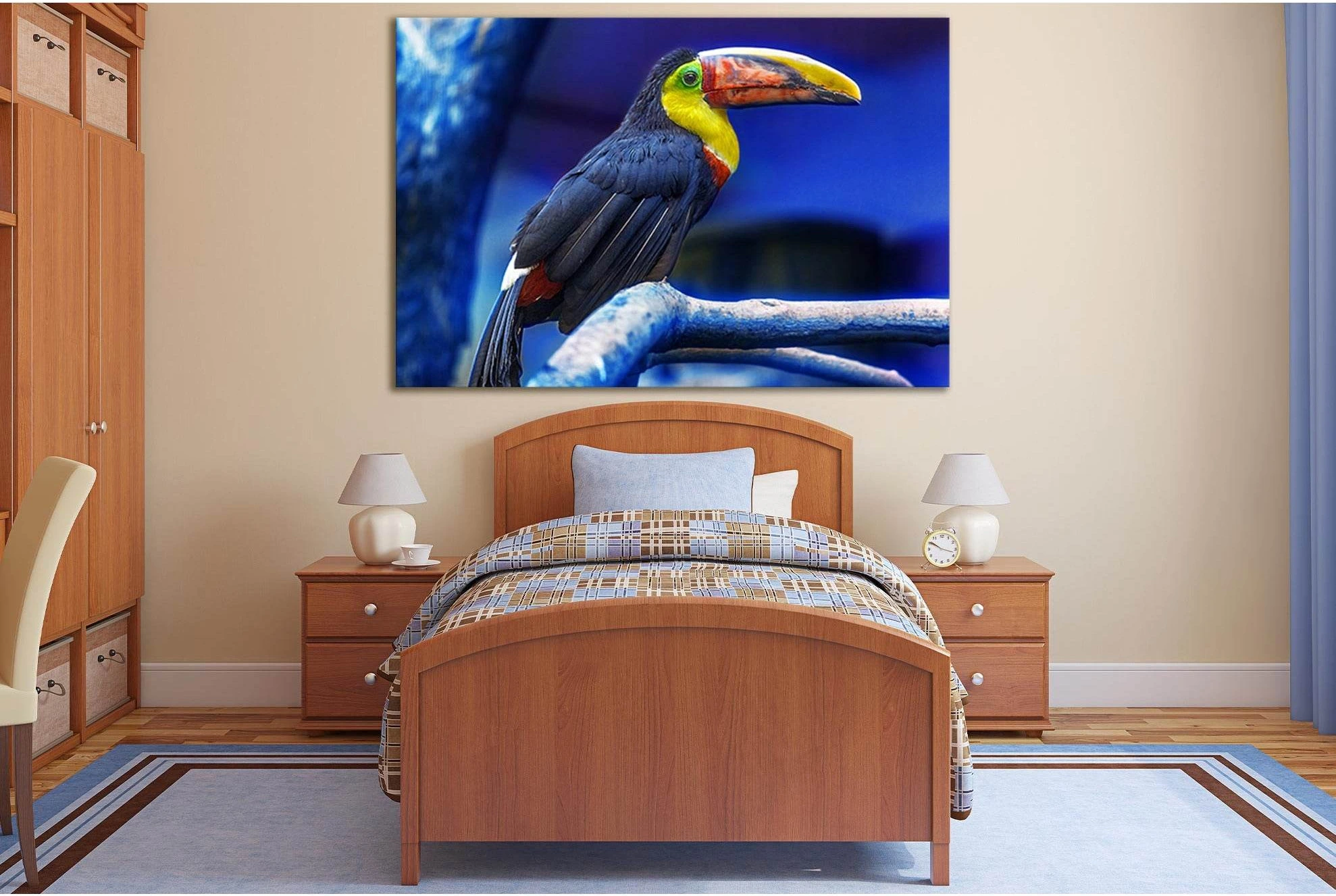 Exotic Birds Toucan №SL1525 Ready to Hang Canvas PrintCanvas art arrives ready to hang, with hanging accessories included and no additional framing required. Every canvas print is hand-crafted, made on-demand at our workshop and expertly stretched around