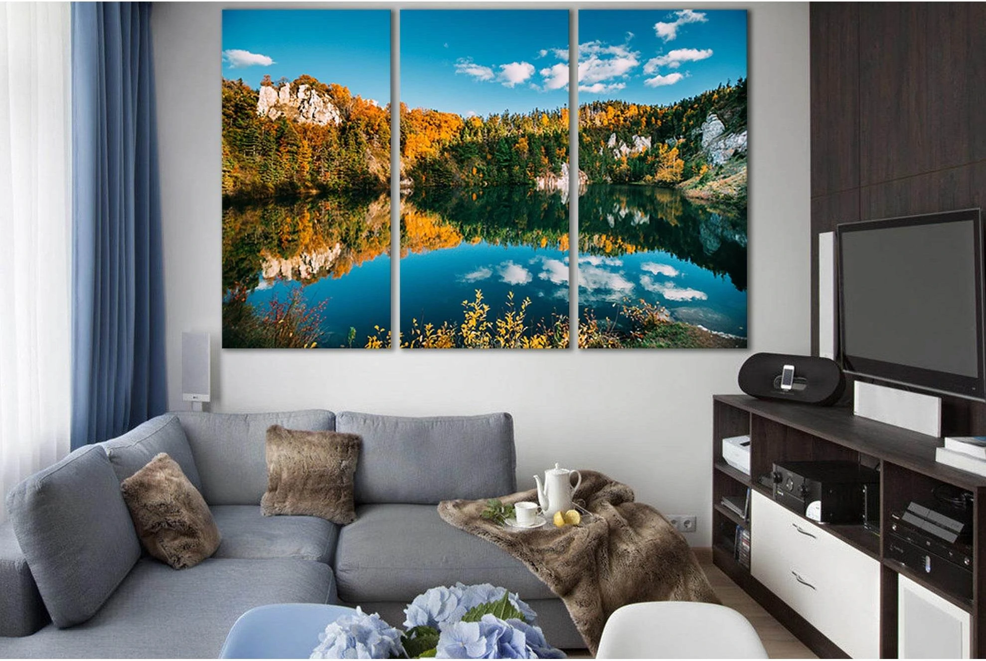 Beautiful Lake In Autumn №SL1497 Ready to Hang Canvas PrintCanvas art arrives ready to hang, with hanging accessories included and no additional framing required. Every canvas print is hand-crafted, made on-demand at our workshop and expertly stretched ar