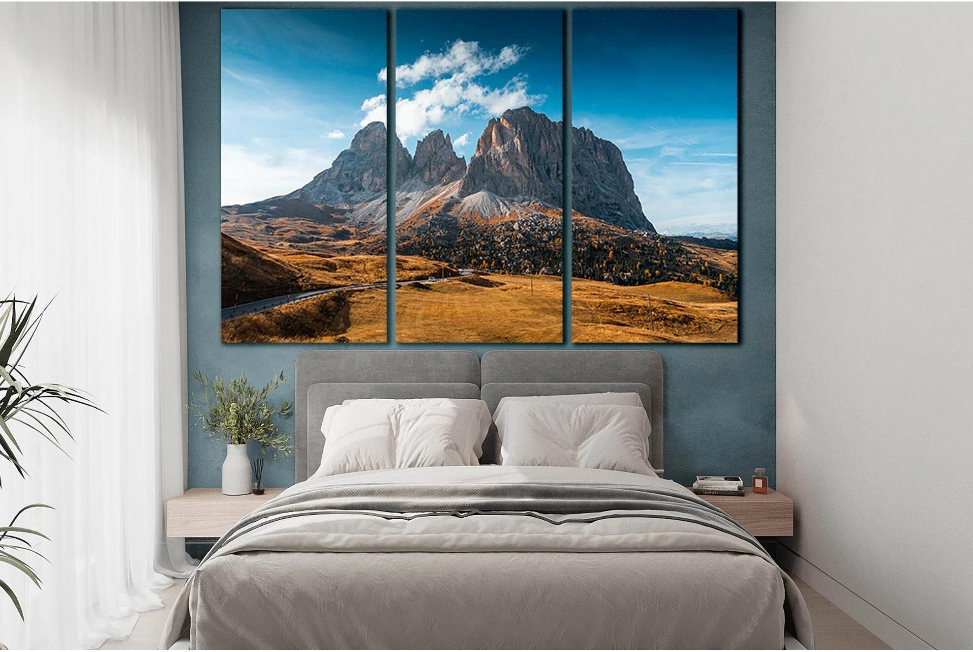 Mountains And Road Autumn Italy №SL1487 Ready to Hang Canvas PrintCanvas art arrives ready to hang, with hanging accessories included and no additional framing required. Every canvas print is hand-crafted, made on-demand at our workshop and expertly stret