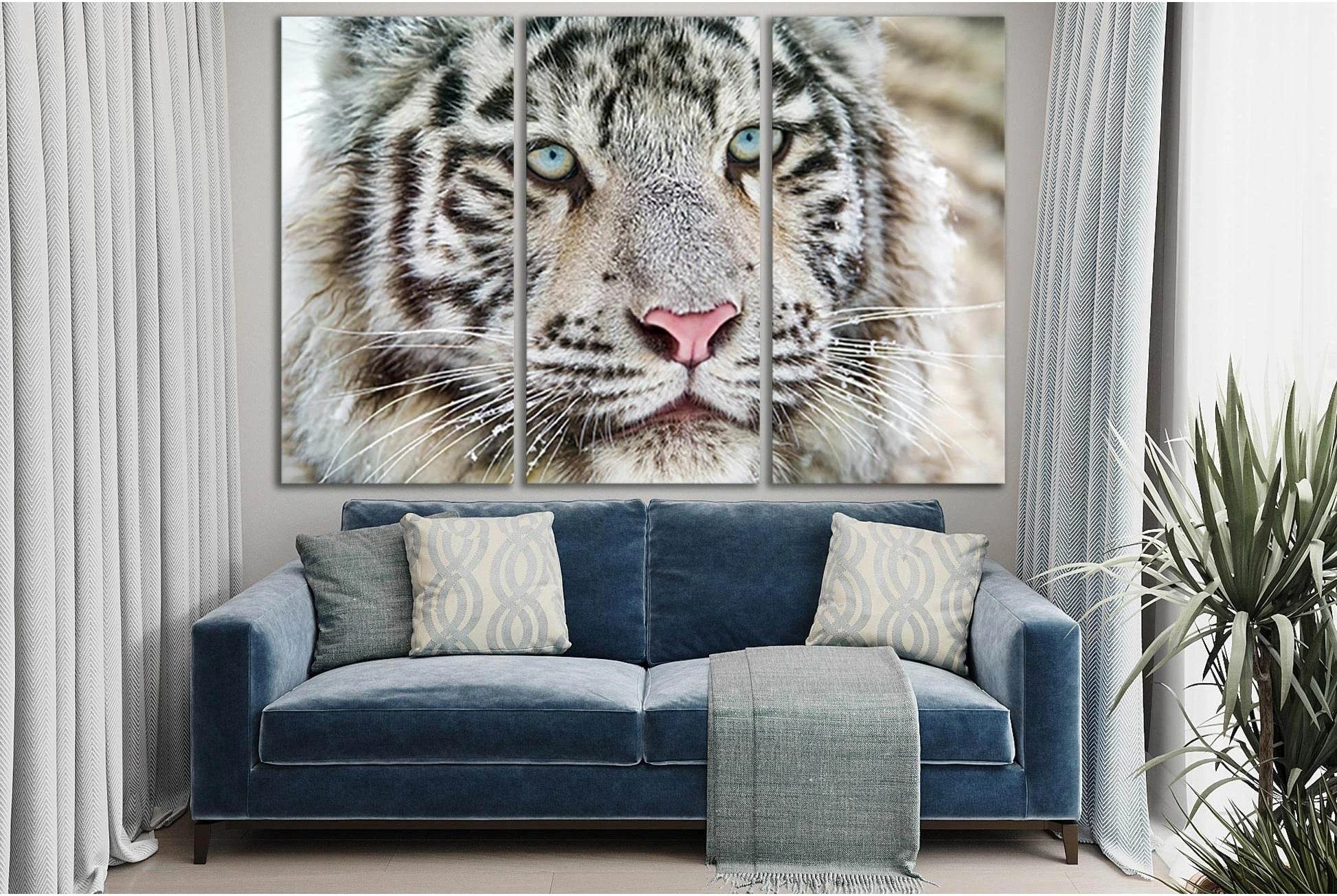 White Bengal Tiger №SL1545 Ready to Hang Canvas PrintCanvas art arrives ready to hang, with hanging accessories included and no additional framing required. Every canvas print is hand-crafted, made on-demand at our workshop and expertly stretched around 1
