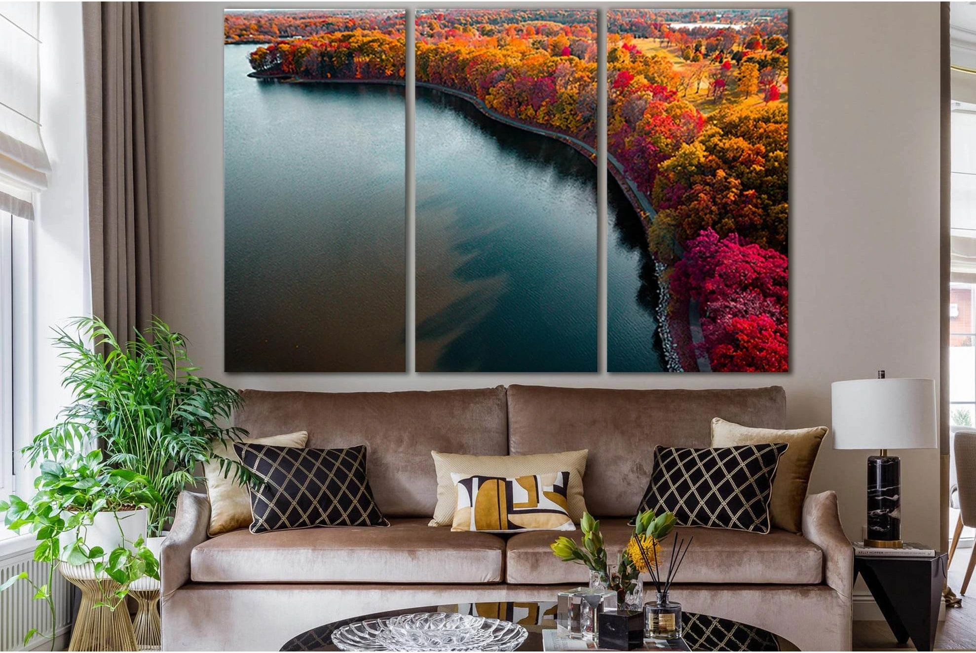 Autumn Lake Boundary Path №SL1492 Ready to Hang Canvas PrintCanvas art arrives ready to hang, with hanging accessories included and no additional framing required. Every canvas print is hand-crafted, made on-demand at our workshop and expertly stretched a