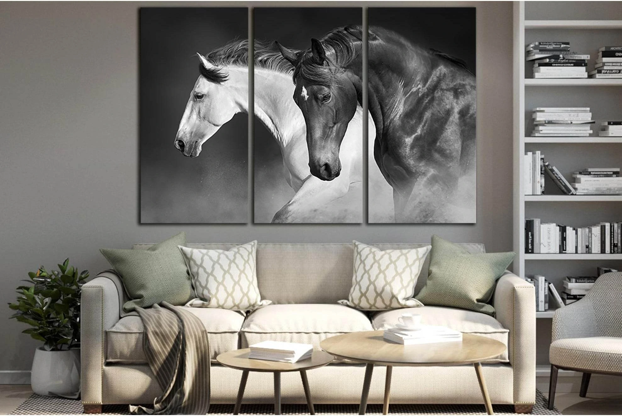 Horses Running Gallop In The Desert №SL1559 Ready to Hang Canvas PrintCanvas art arrives ready to hang, with hanging accessories included and no additional framing required. Every canvas print is hand-crafted, made on-demand at our workshop and expertly s