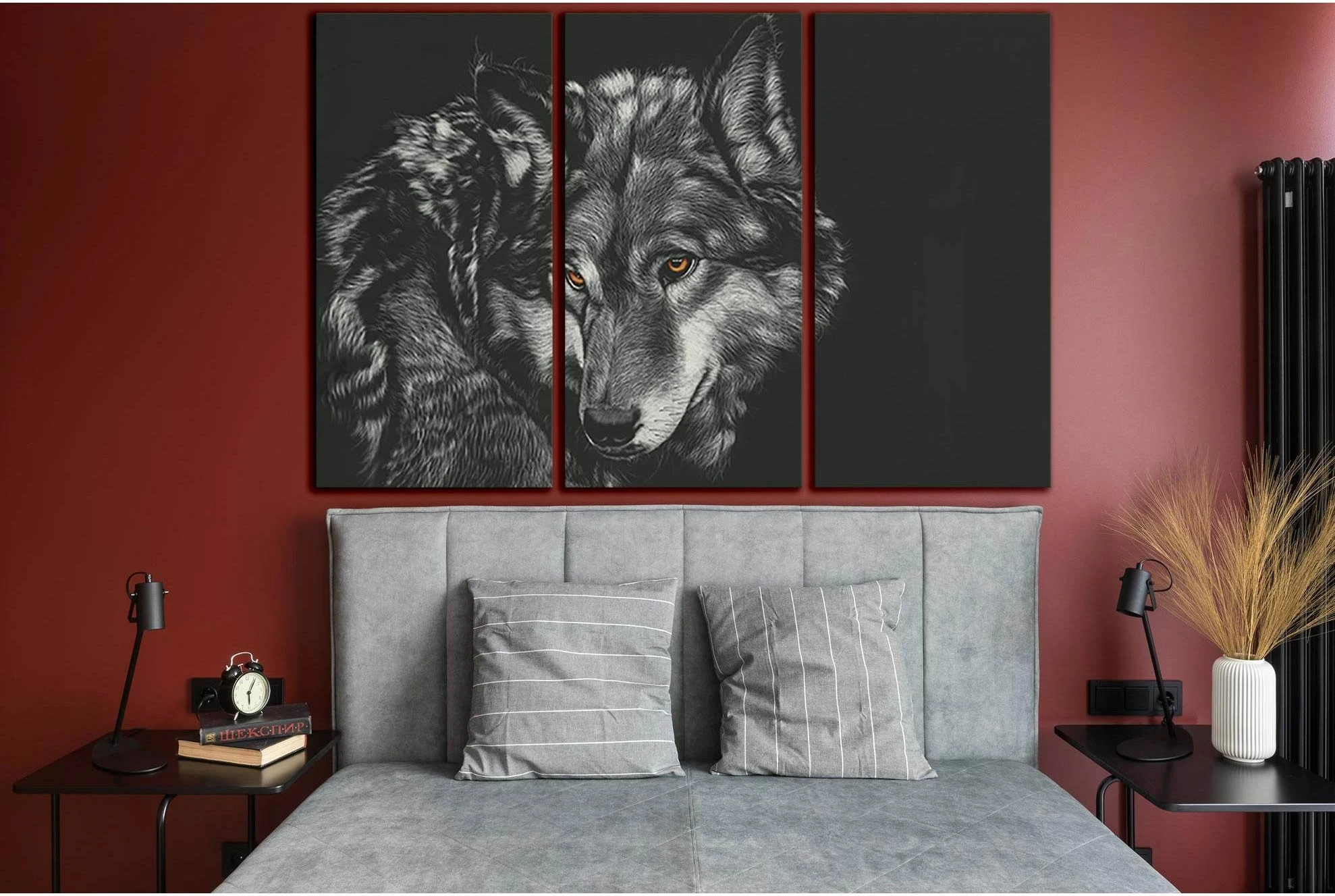Wolf Painting №SL1557 Ready to Hang Canvas PrintCanvas art arrives ready to hang, with hanging accessories included and no additional framing required. Every canvas print is hand-crafted, made on-demand at our workshop and expertly stretched around 100% N