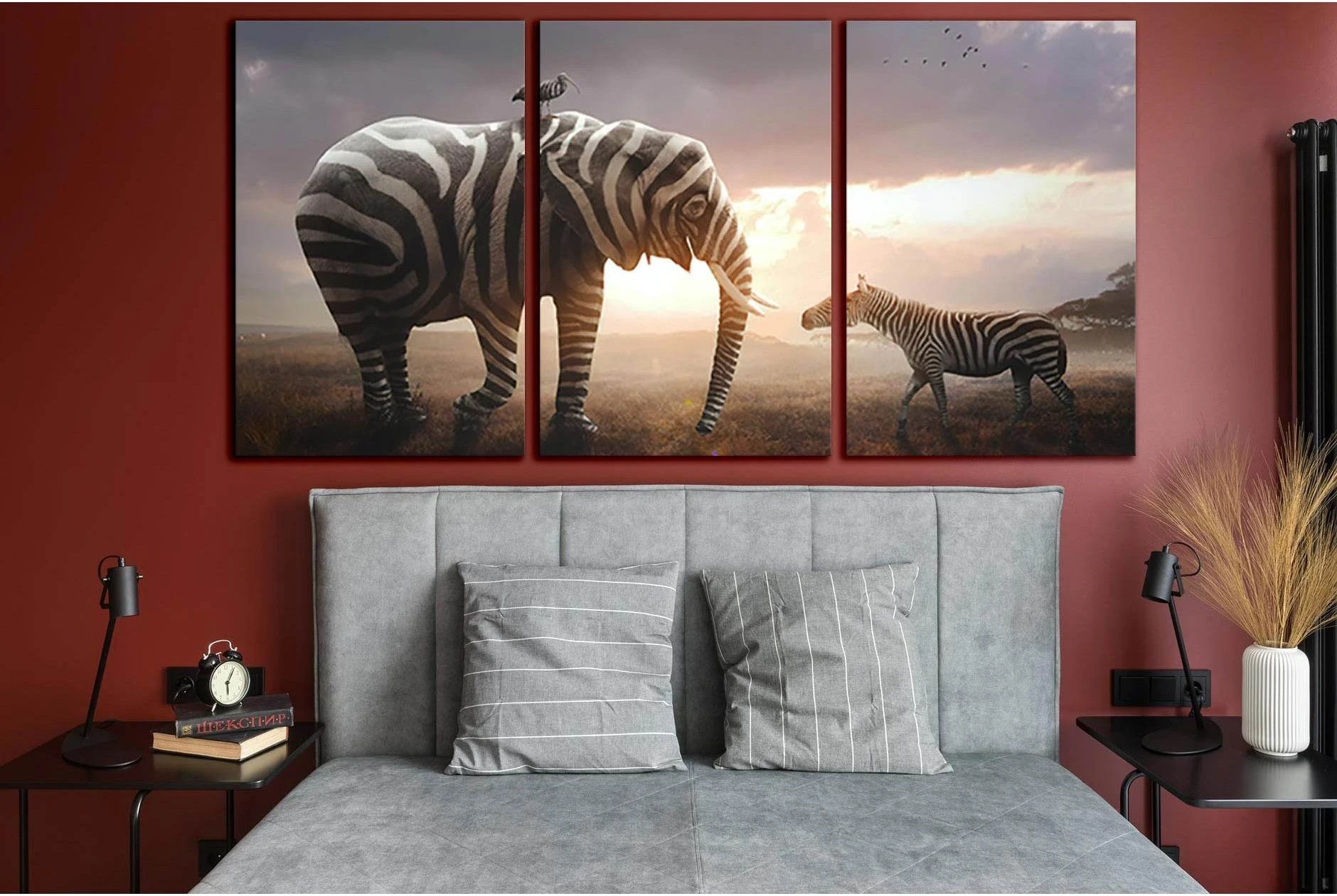 Elephant And Zebra Art №SL1530 Ready to Hang Canvas PrintCanvas art arrives ready to hang, with hanging accessories included and no additional framing required. Every canvas print is hand-crafted, made on-demand at our workshop and expertly stretched arou