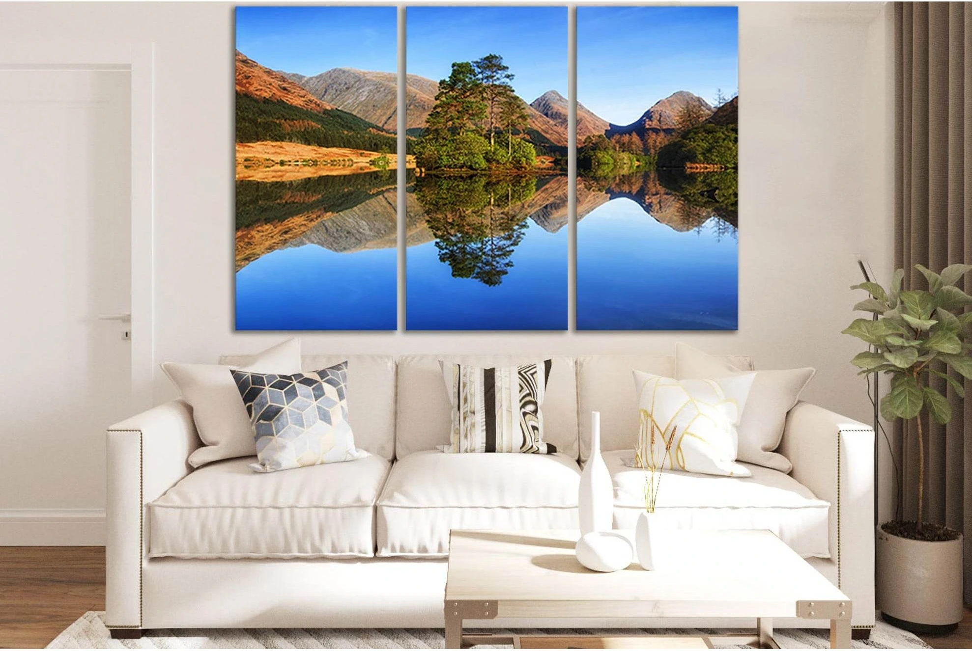 Autumn Mountain Lake Reflection №SL1476 Ready to Hang Canvas PrintCanvas art arrives ready to hang, with hanging accessories included and no additional framing required. Every canvas print is hand-crafted, made on-demand at our workshop and expertly stret