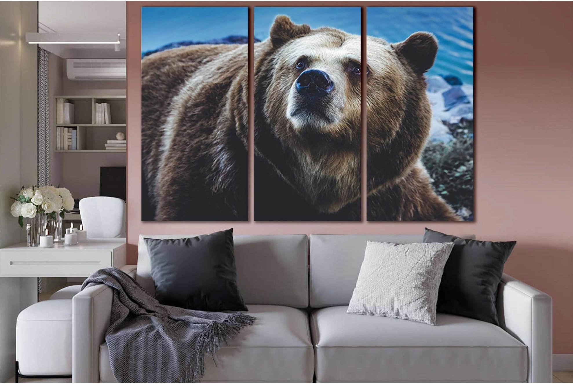 Big Brown Bear №SL1538 Ready to Hang Canvas PrintCanvas art arrives ready to hang, with hanging accessories included and no additional framing required. Every canvas print is hand-crafted, made on-demand at our workshop and expertly stretched around 100%