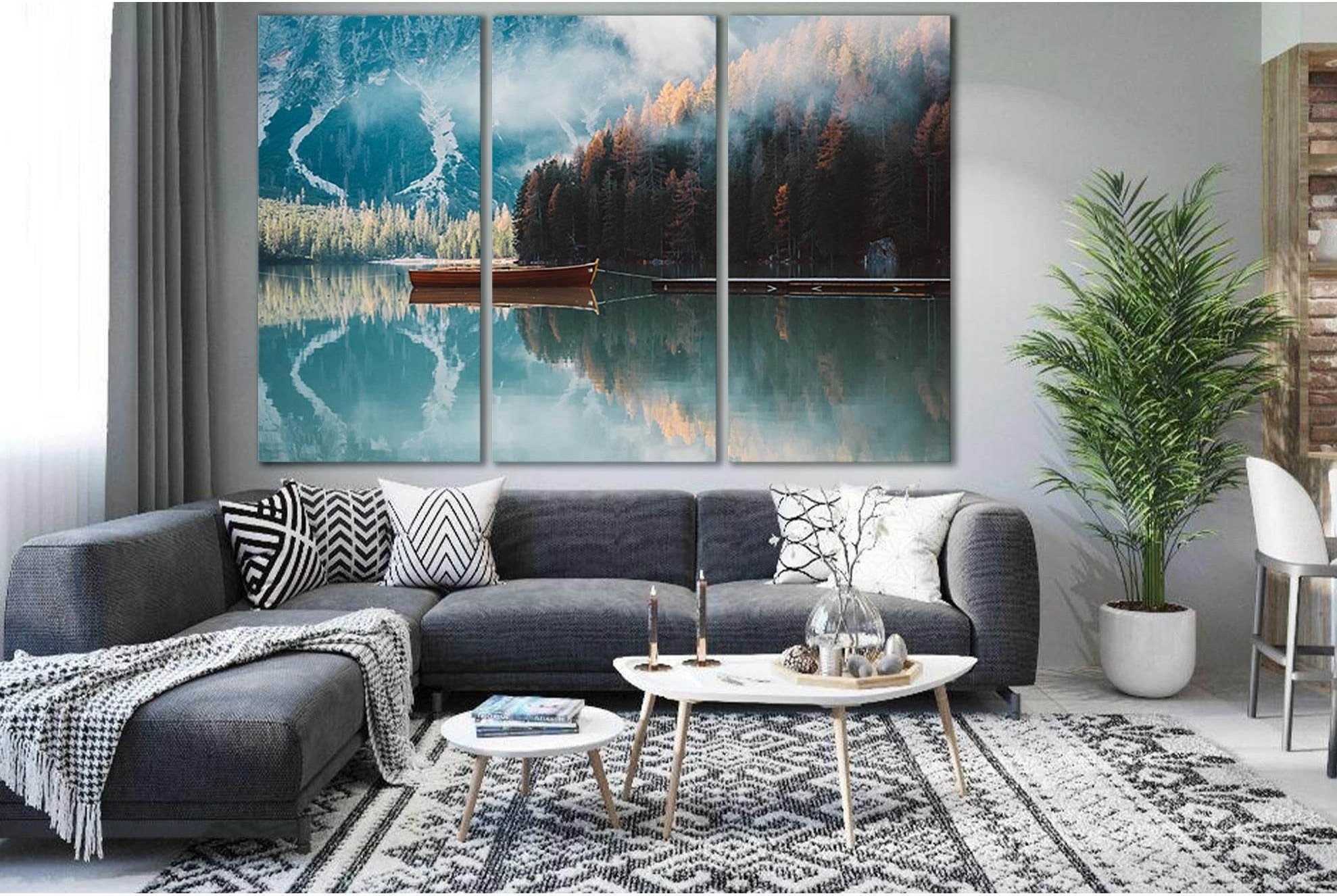 Boat On A Lake In Autumn №SL1495 Ready to Hang Canvas PrintCanvas art arrives ready to hang, with hanging accessories included and no additional framing required. Every canvas print is hand-crafted, made on-demand at our workshop and expertly stretched ar