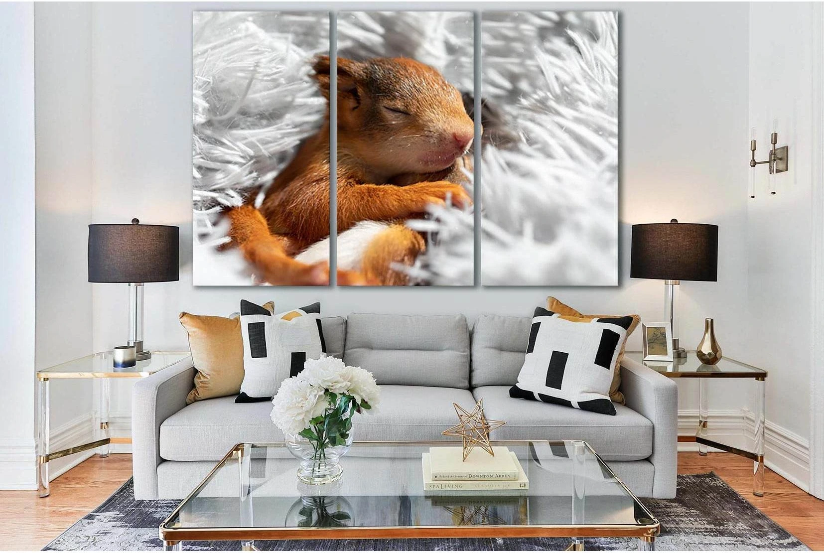 Cute Sleeping Squirrel №SL1511 Ready to Hang Canvas PrintCanvas art arrives ready to hang, with hanging accessories included and no additional framing required. Every canvas print is hand-crafted, made on-demand at our workshop and expertly stretched arou
