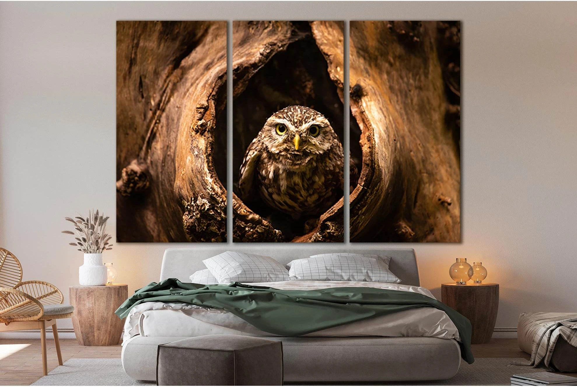 Owl Sitting In The Hollow №SL1513 Ready to Hang Canvas PrintCanvas art arrives ready to hang, with hanging accessories included and no additional framing required. Every canvas print is hand-crafted, made on-demand at our workshop and expertly stretched a