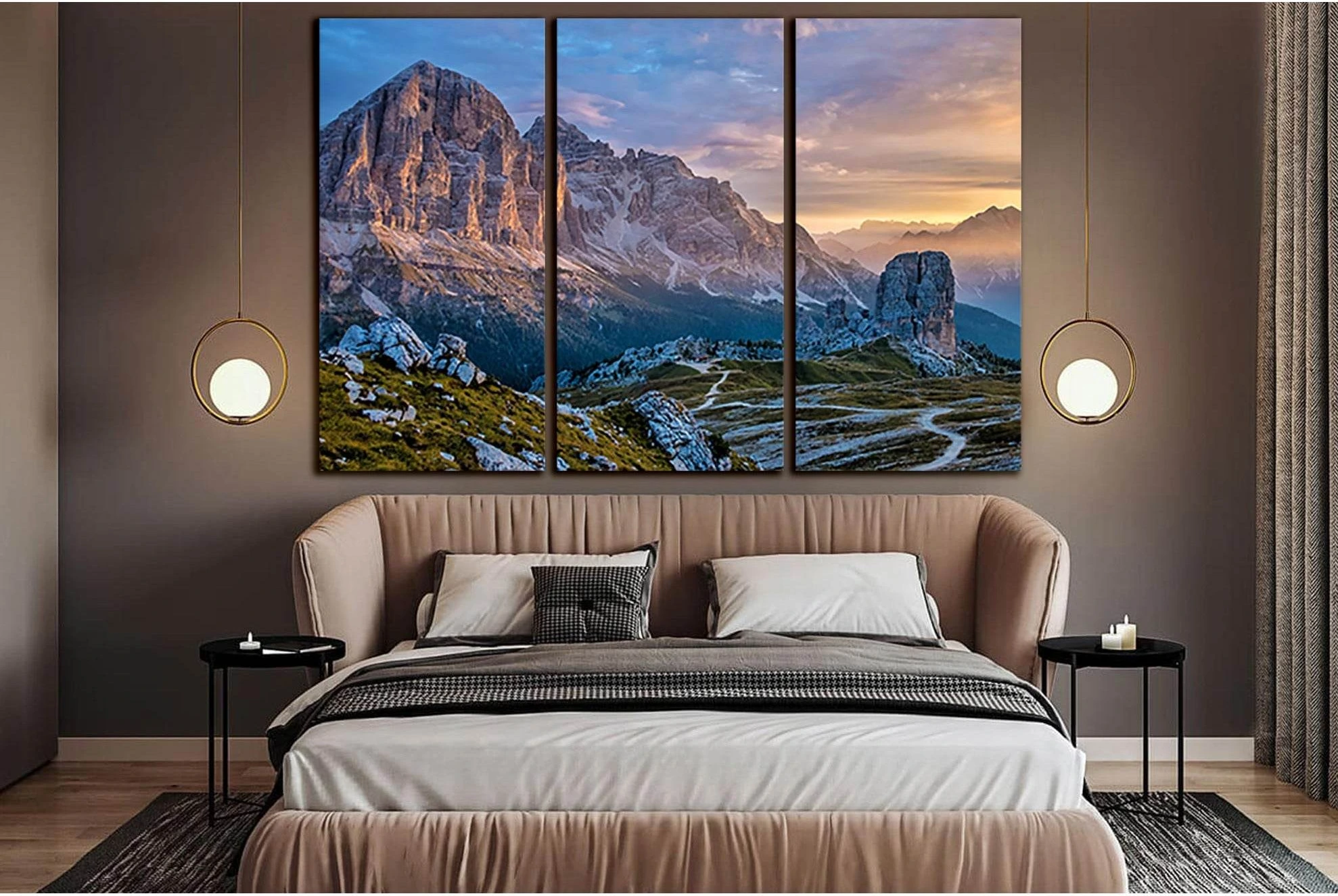 Gray Mountains At Sunset №SL1580 Ready to Hang Canvas PrintCanvas art arrives ready to hang, with hanging accessories included and no additional framing required. Every canvas print is hand-crafted, made on-demand at our workshop and expertly stretched ar